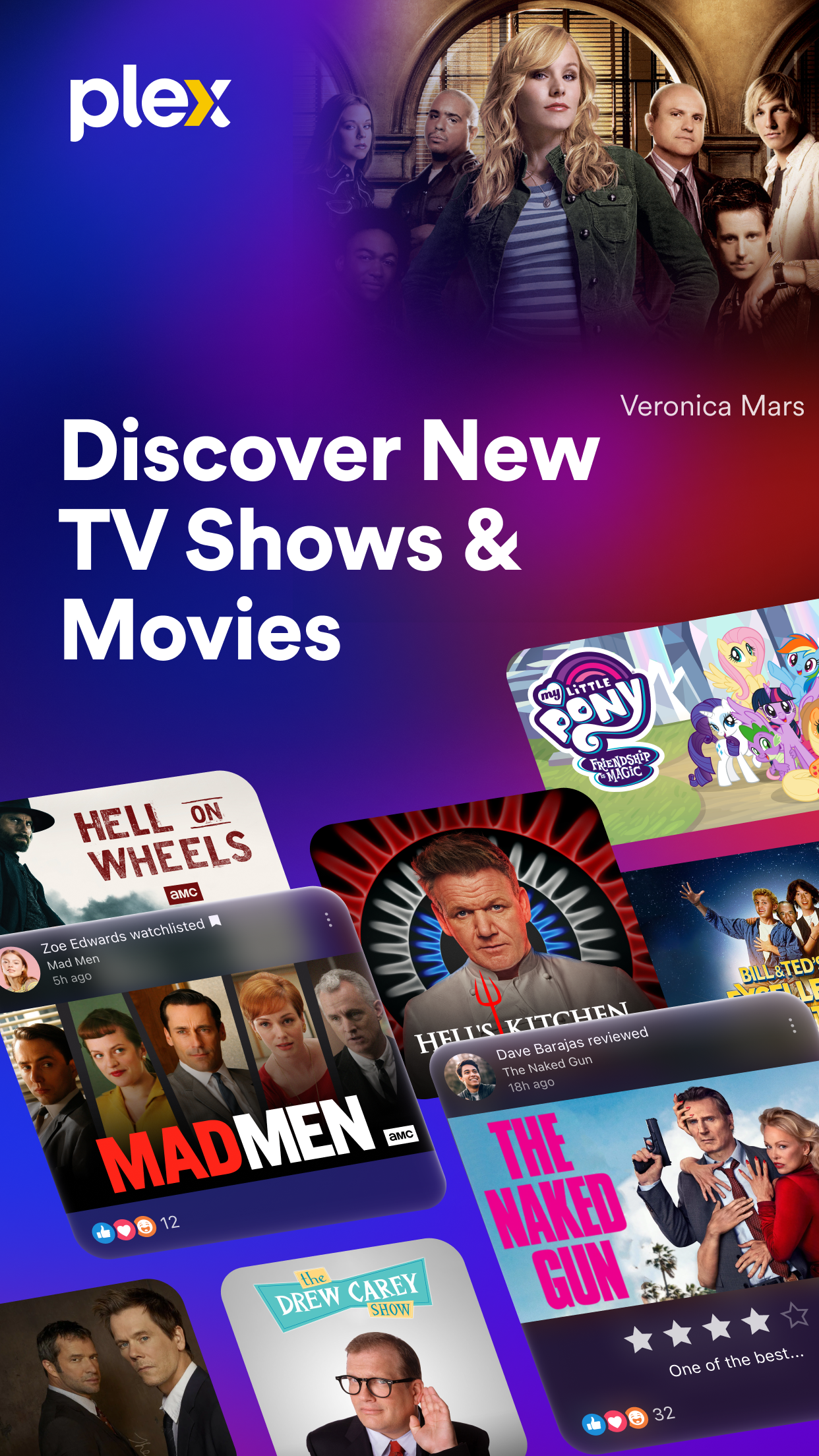 اسکرین شات 1 برنامه Plex: Find Movies & TV Shows