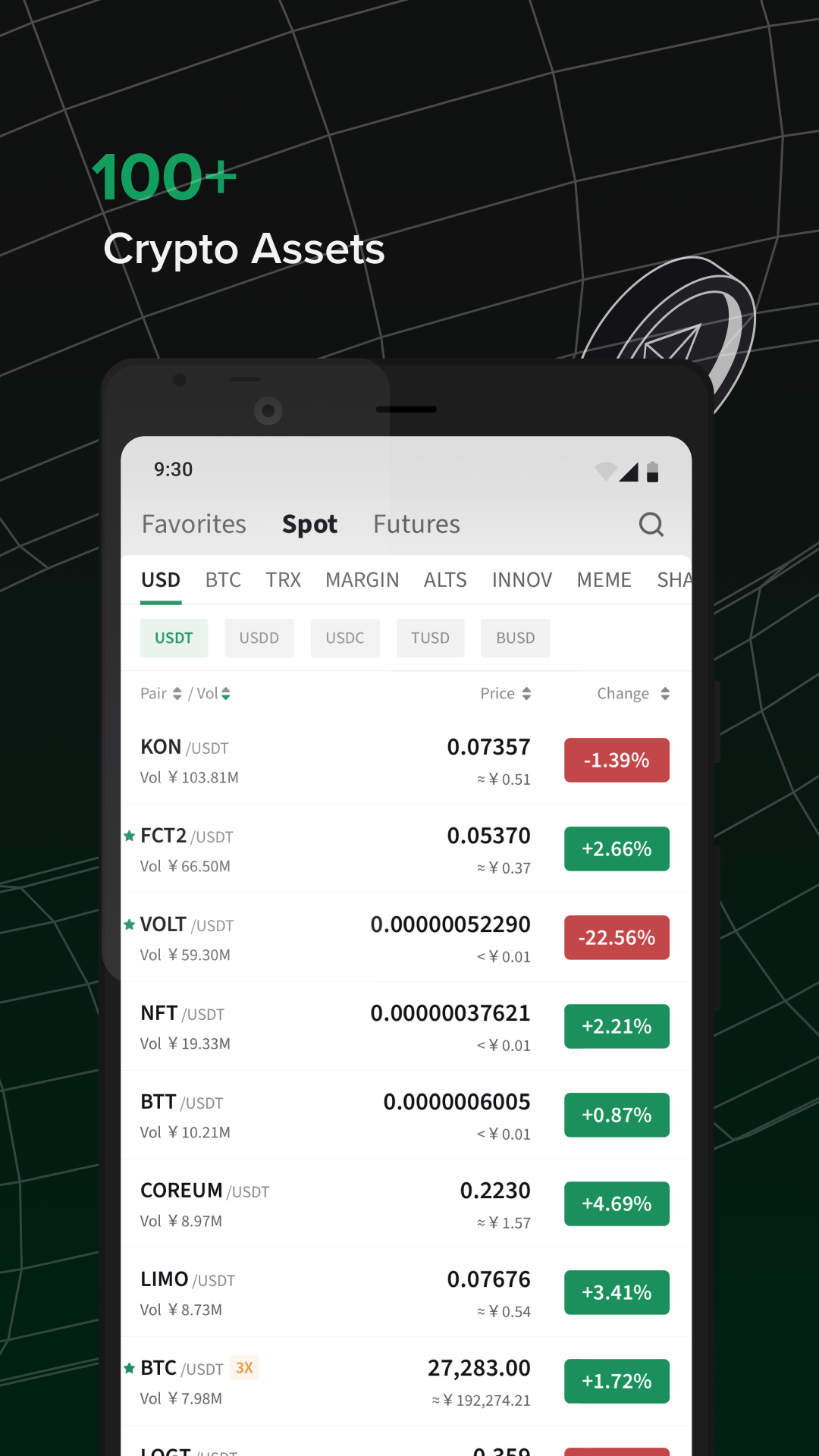 اسکرین شات 3 برنامه Poloniex Crypto Exchange