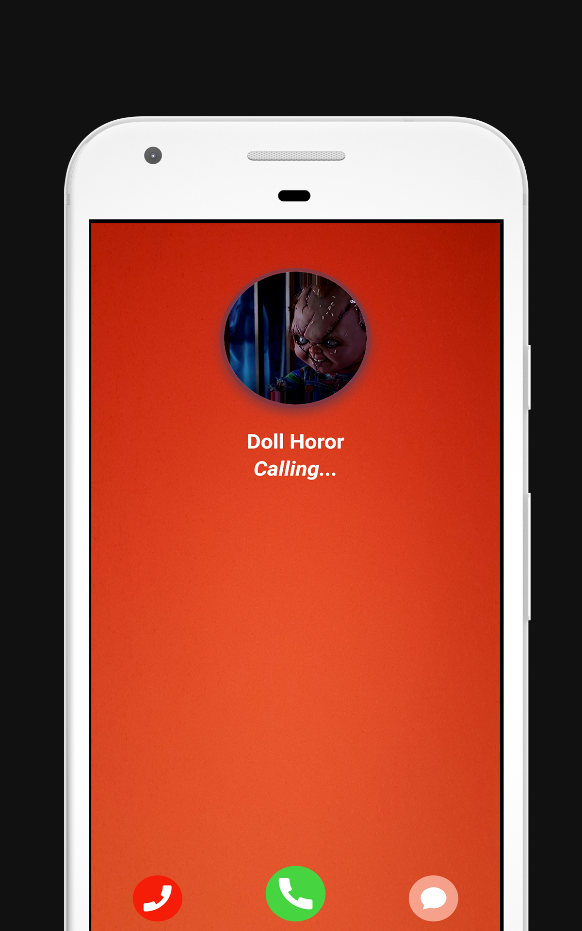 اسکرین شات 3 برنامه Doll horror fake video call