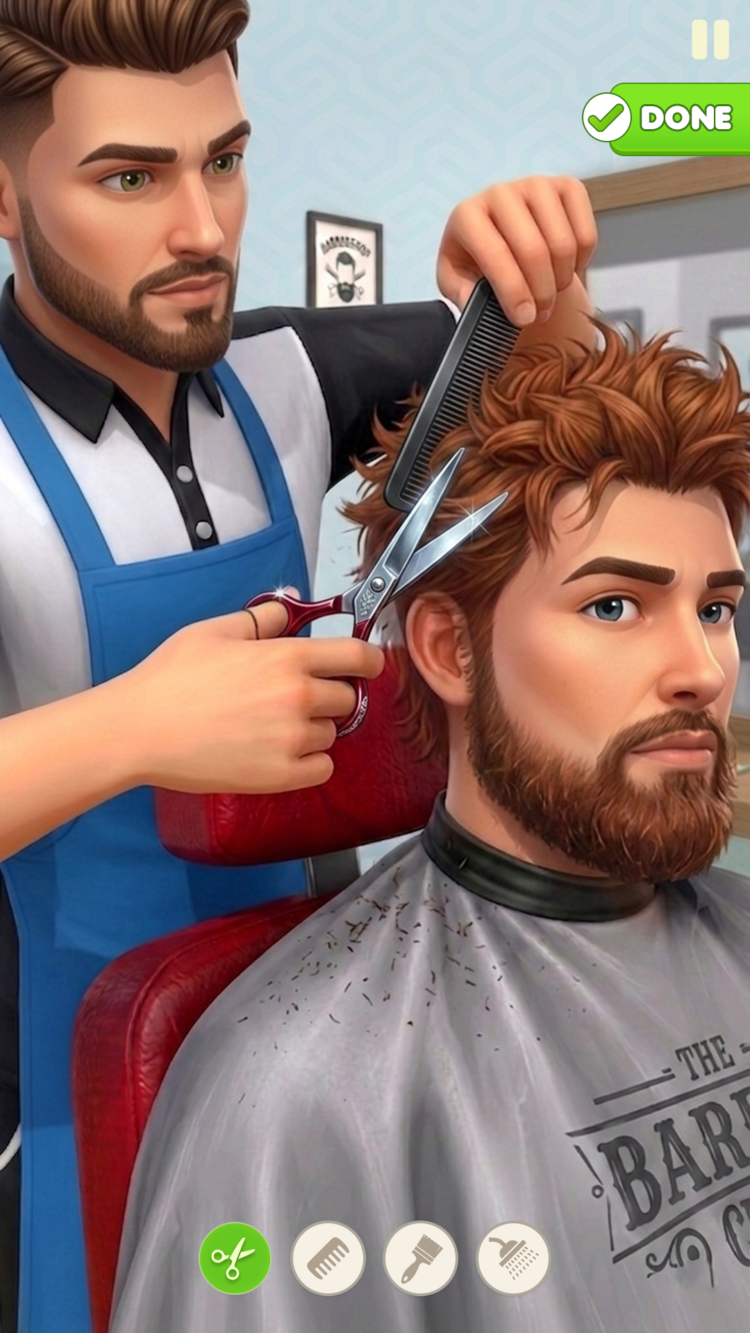 اسکرین شات 4 بازی Hair Cutting: Barber Shop Game