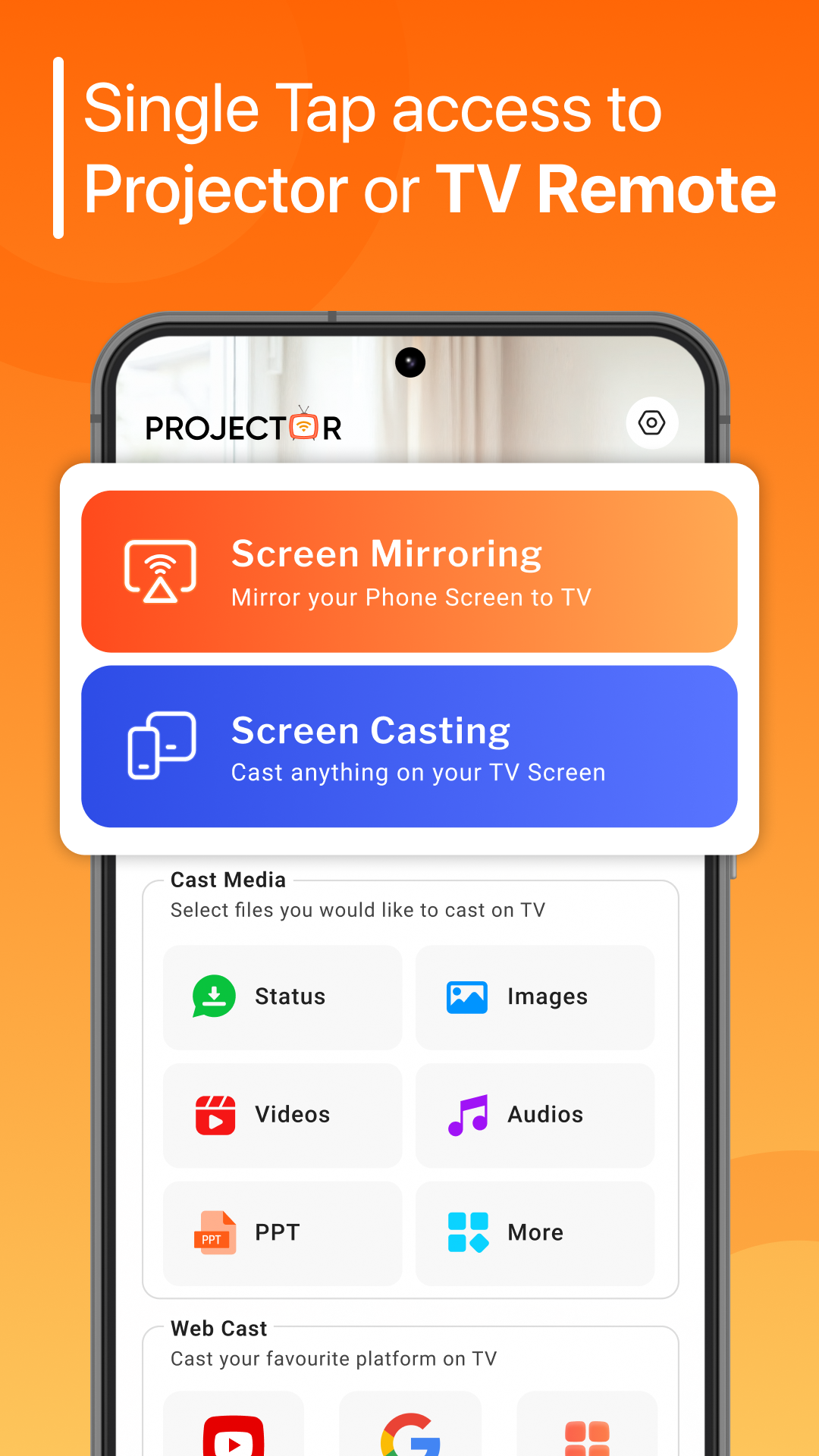 اسکرین شات 2 برنامه Projector - HD Video Mirroring