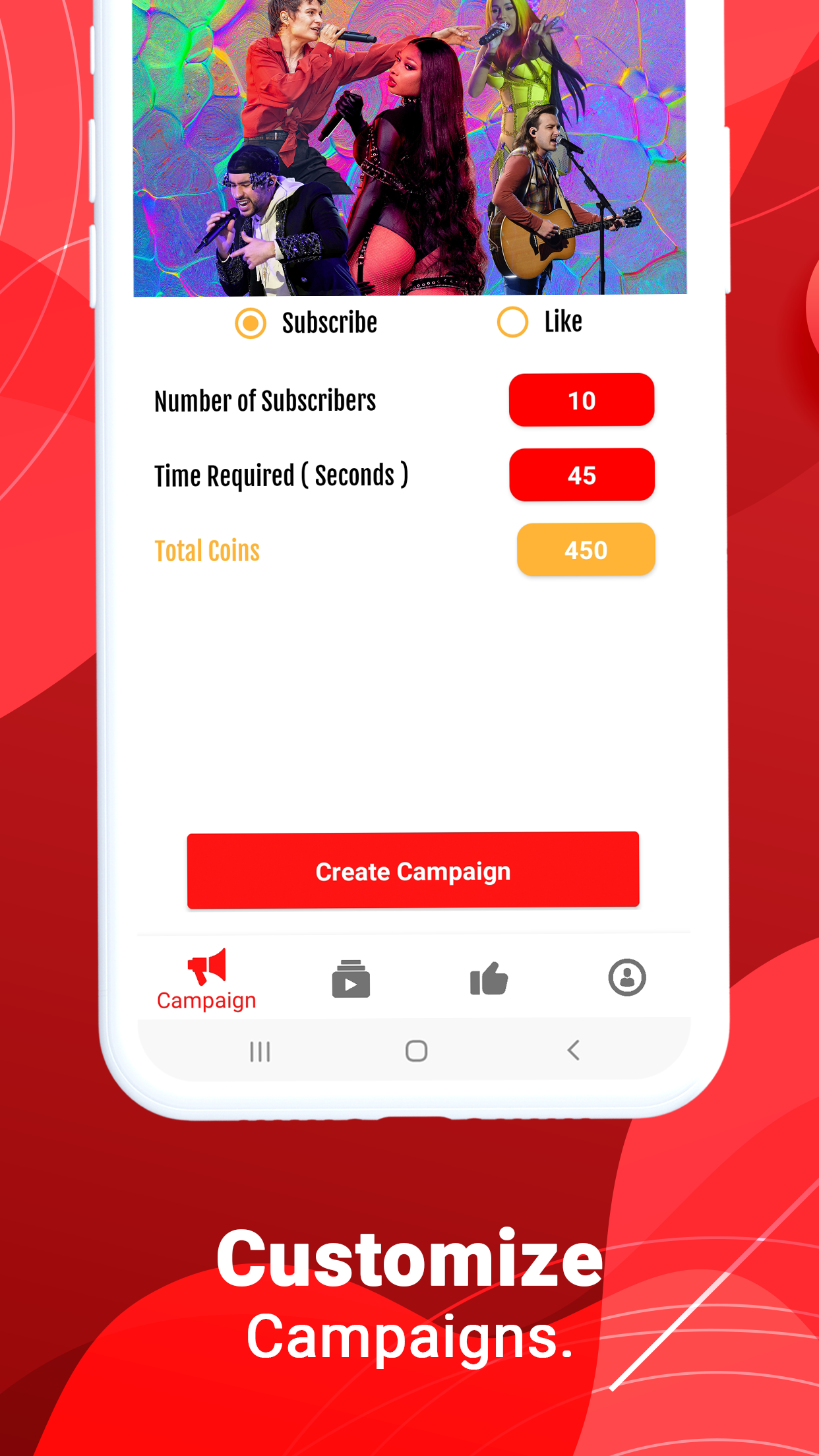اسکرین شات 4 برنامه Get Subscribers, Views & Likes
