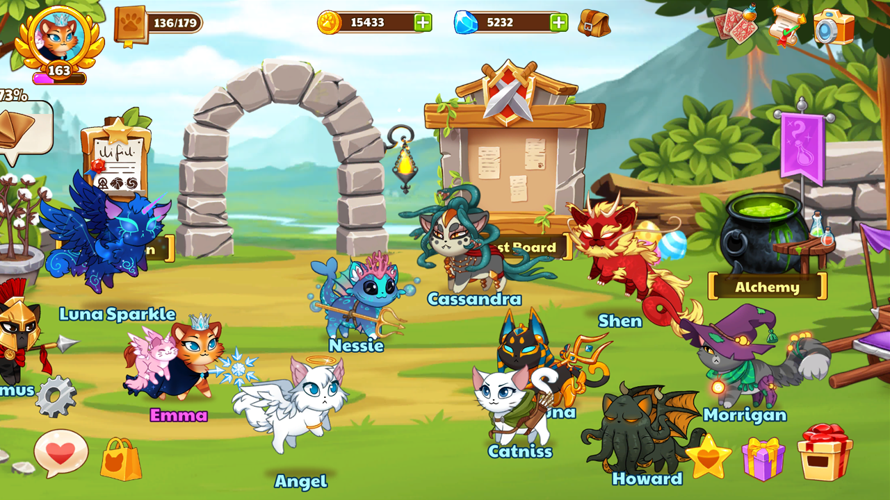 اسکرین شات 6 بازی Castle Cats - Idle Hero RPG