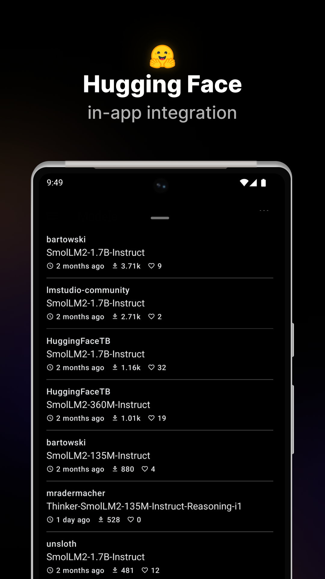 اسکرین شات 4 برنامه PocketPal AI
