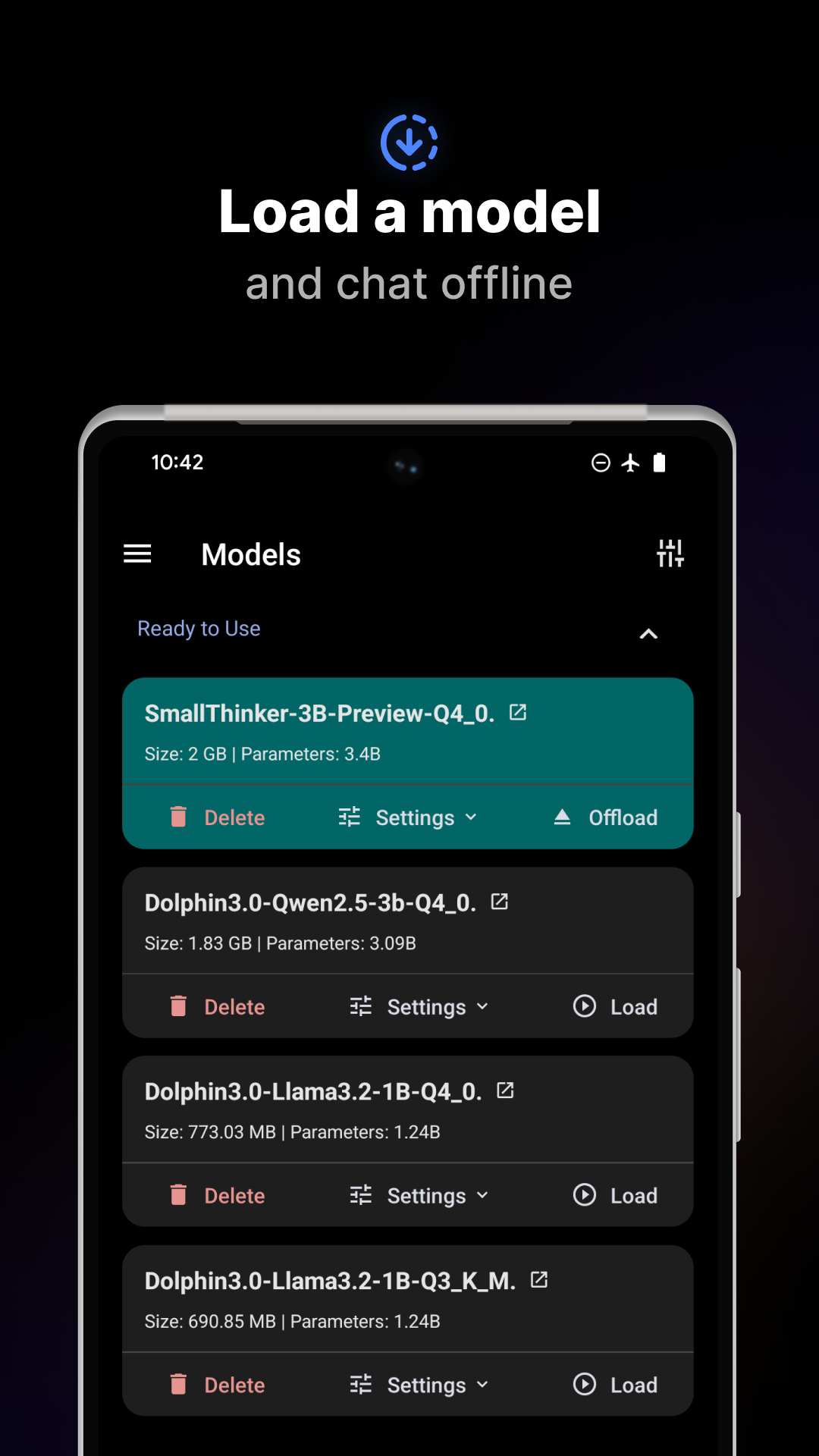 اسکرین شات 3 برنامه PocketPal AI