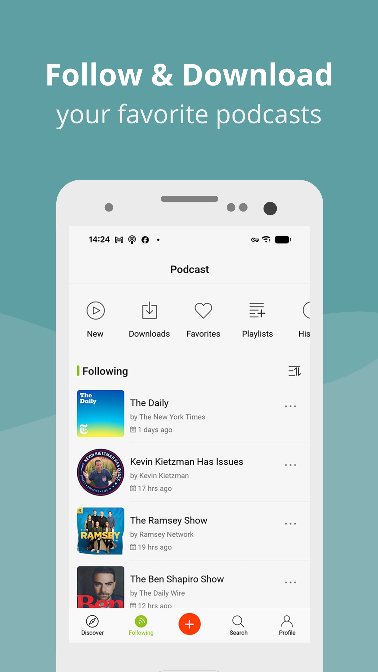 اسکرین شات 3 برنامه Podcast Player App - Podbean