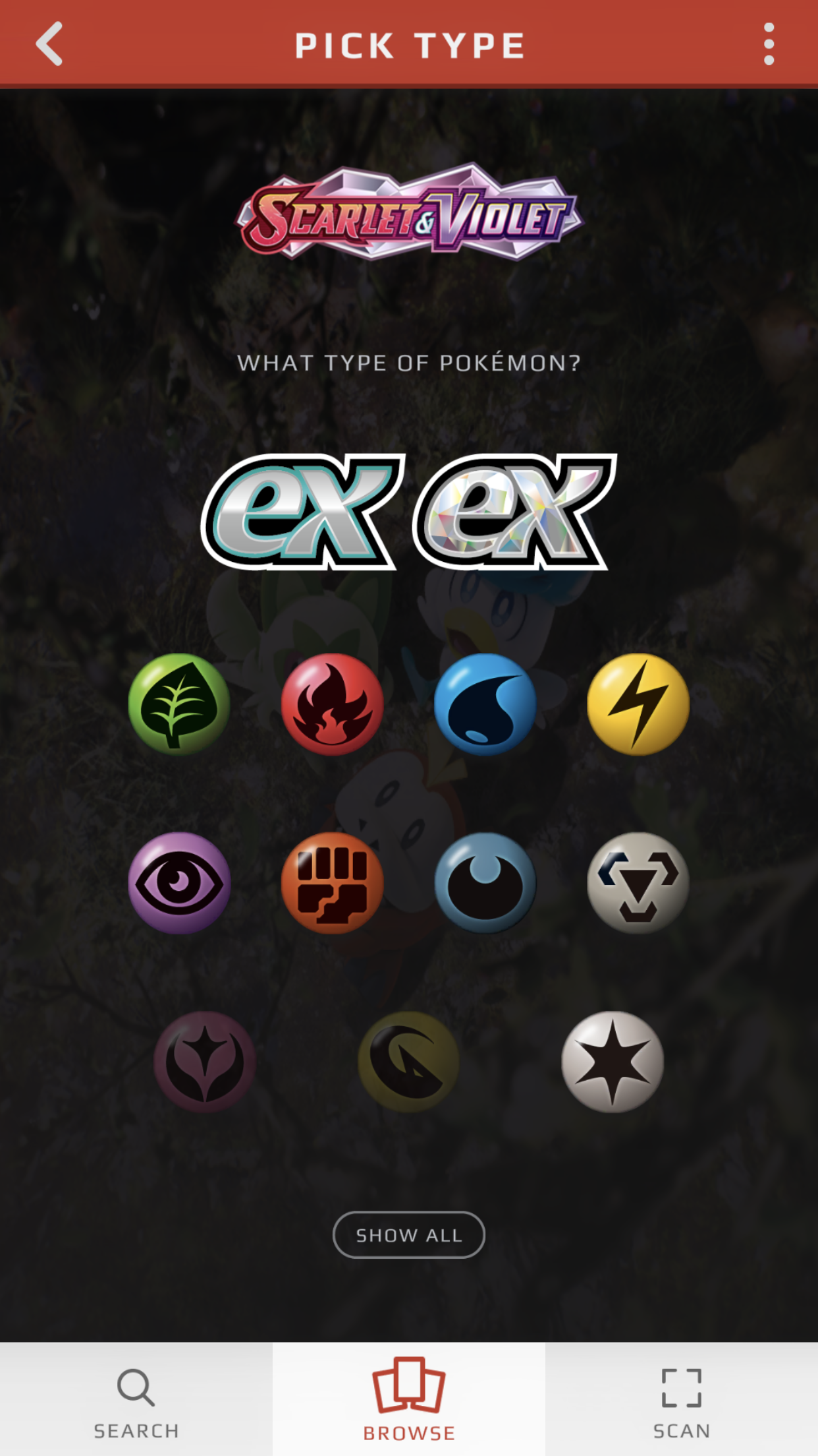 اسکرین شات 3 برنامه Pokémon TCG Card Dex