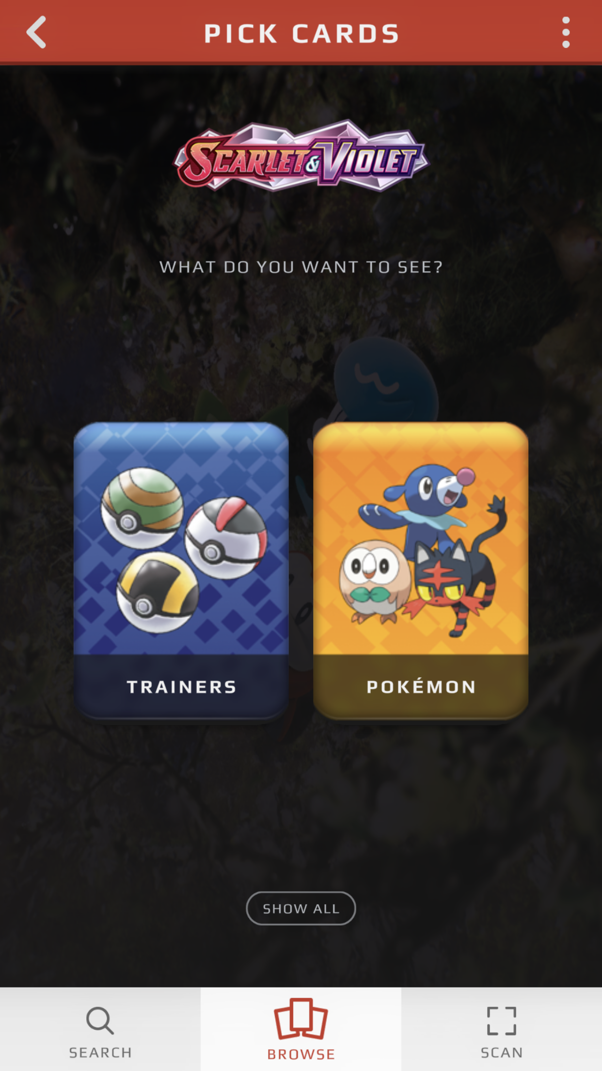 اسکرین شات 2 برنامه Pokémon TCG Card Dex