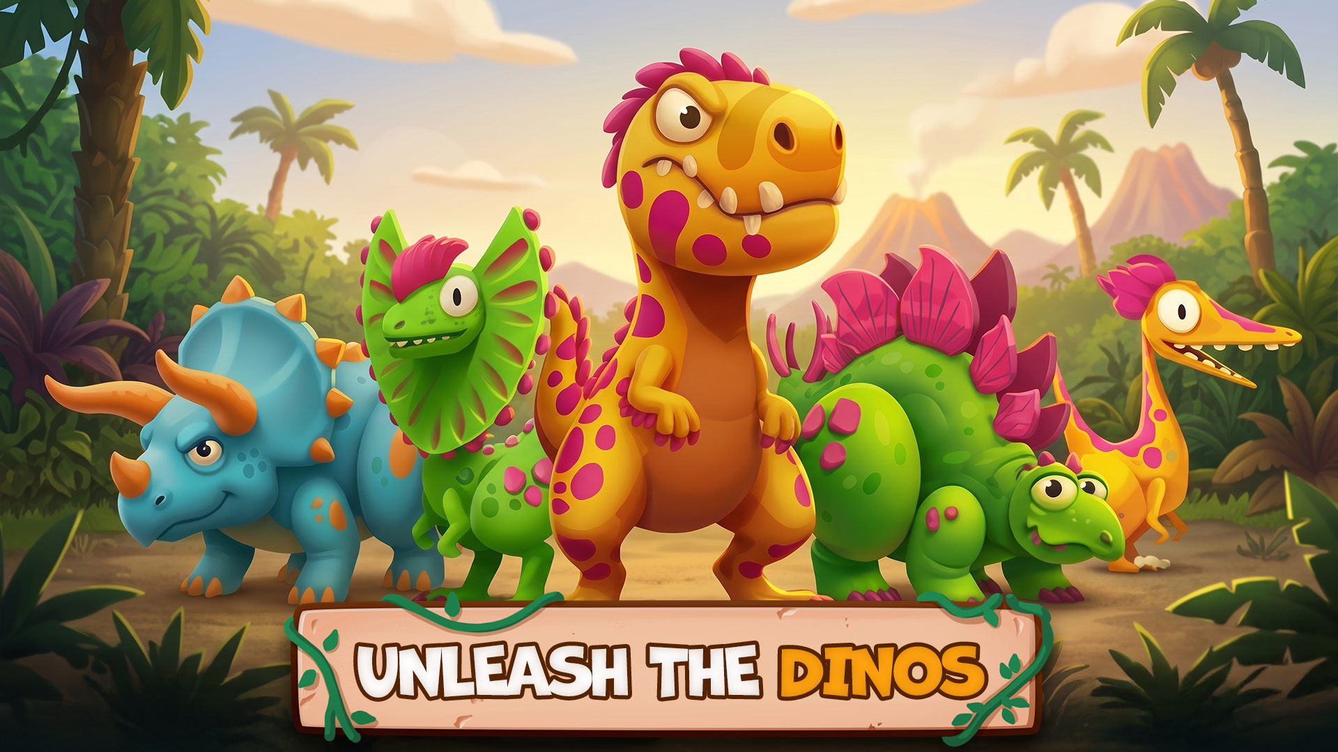 اسکرین شات 2 بازی Dino Bash: Dinosaur Battle