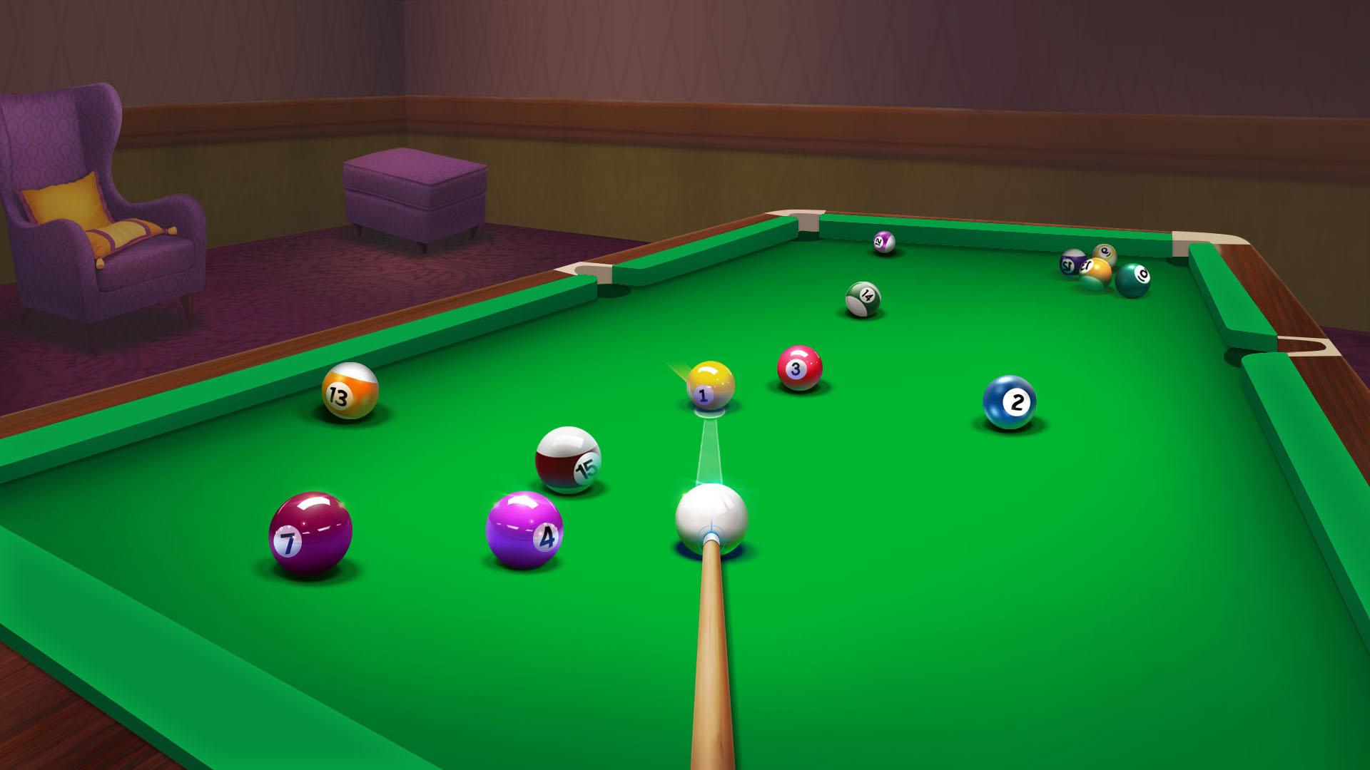اسکرین شات 4 بازی 8 Pool Night:Classic Billiards