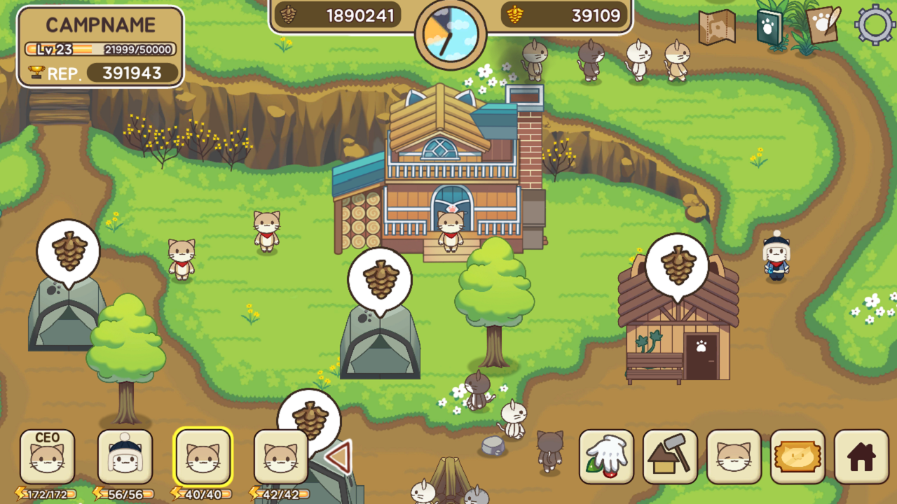 اسکرین شات 2 بازی Cat Forest - Healing Camp