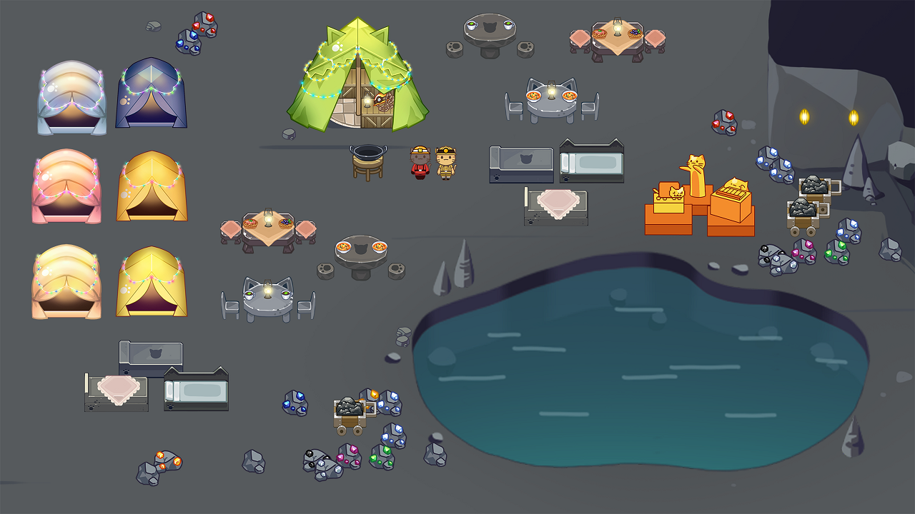 اسکرین شات 6 بازی Cat Forest - Healing Camp