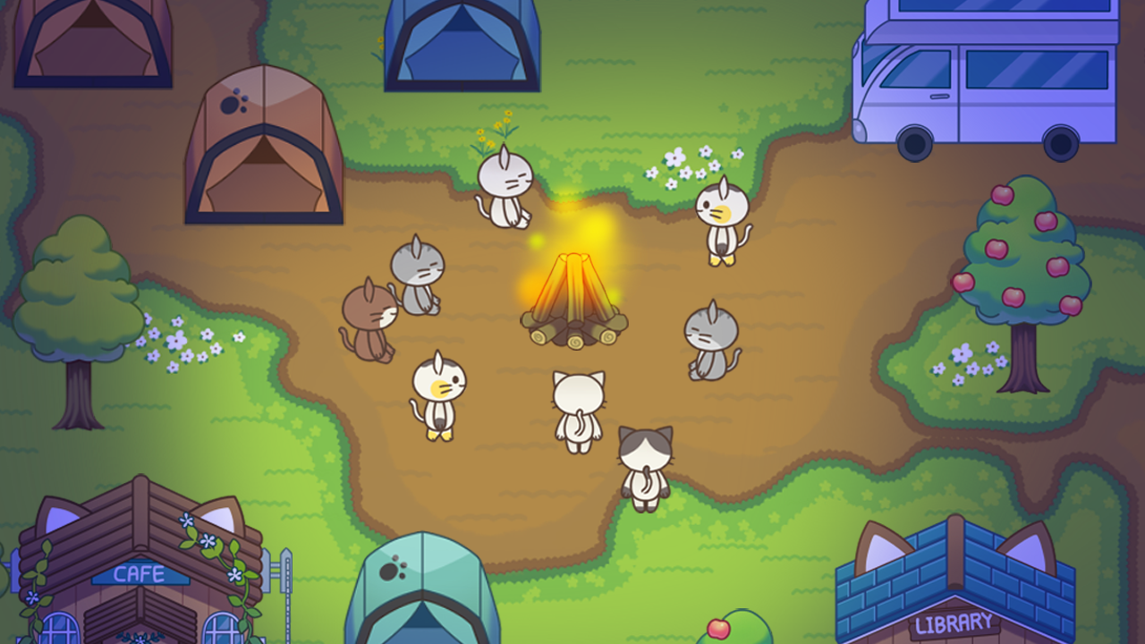 اسکرین شات 5 بازی Cat Forest - Healing Camp