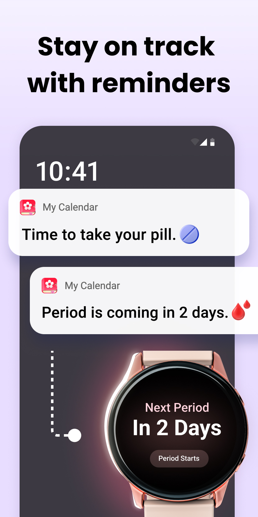 اسکرین شات 8 برنامه Period Calendar Period Tracker