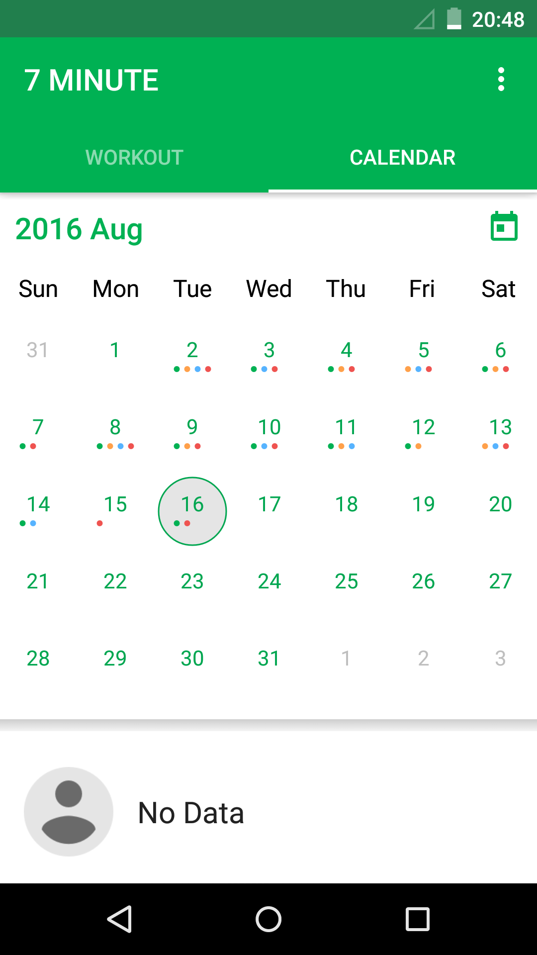 اسکرین شات 3 برنامه 7 Minute Workout