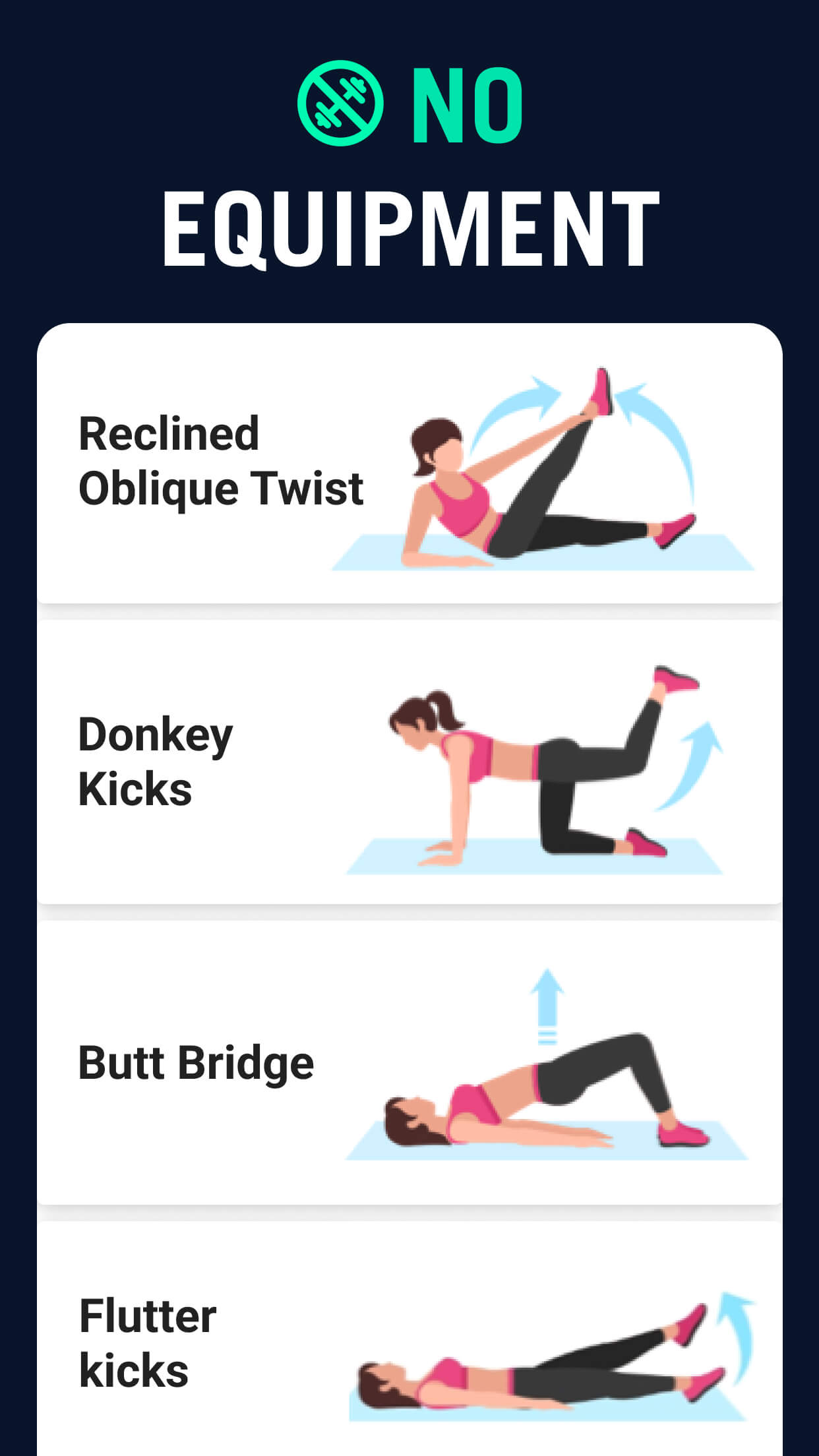 اسکرین شات 4 برنامه 30 Day Fitness Challenge