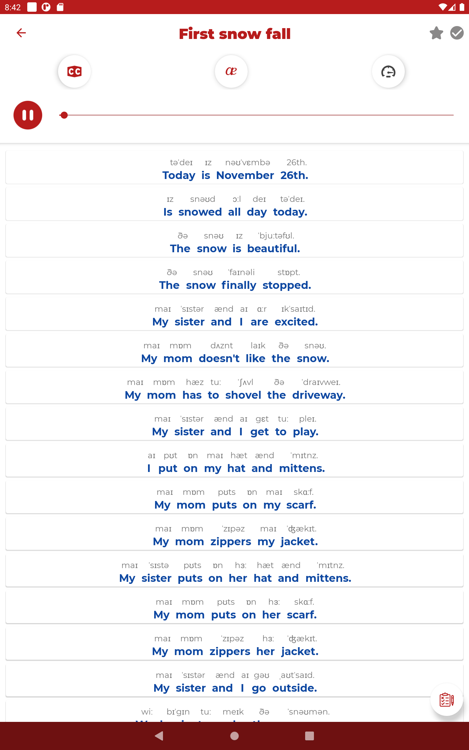 اسکرین شات 7 برنامه English ー Listening・Speaking