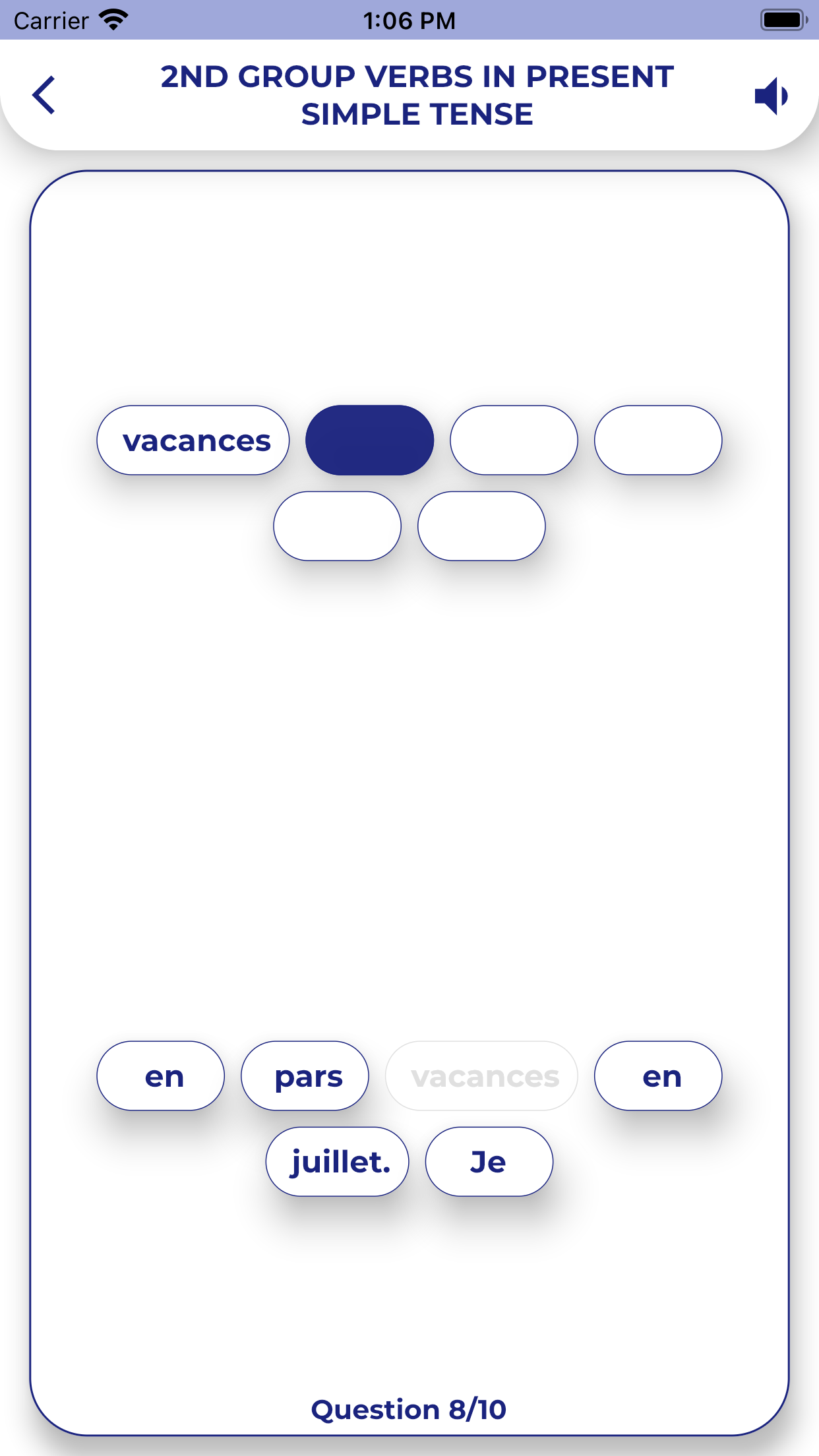 اسکرین شات 4 برنامه French GrammarーLessons・Tests