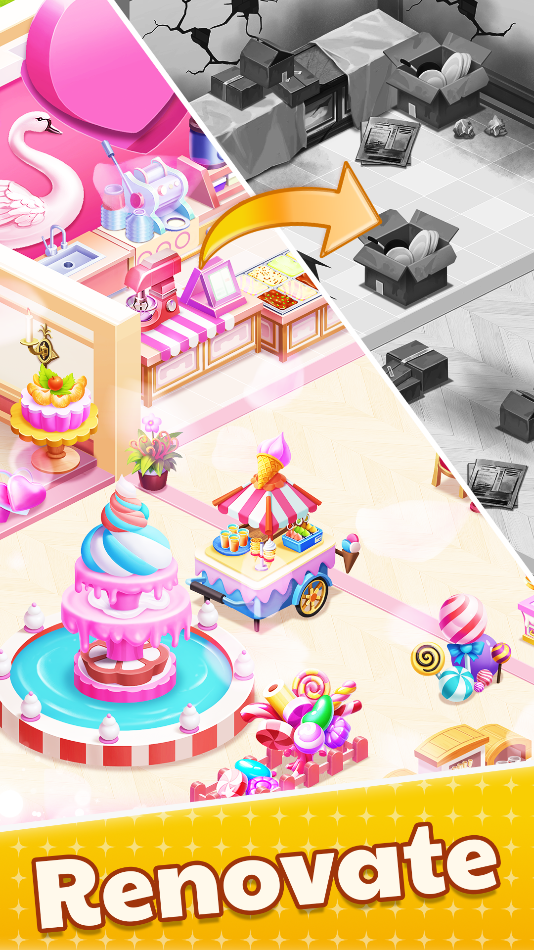 اسکرین شات 3 بازی Merge Restaurant: Makeover