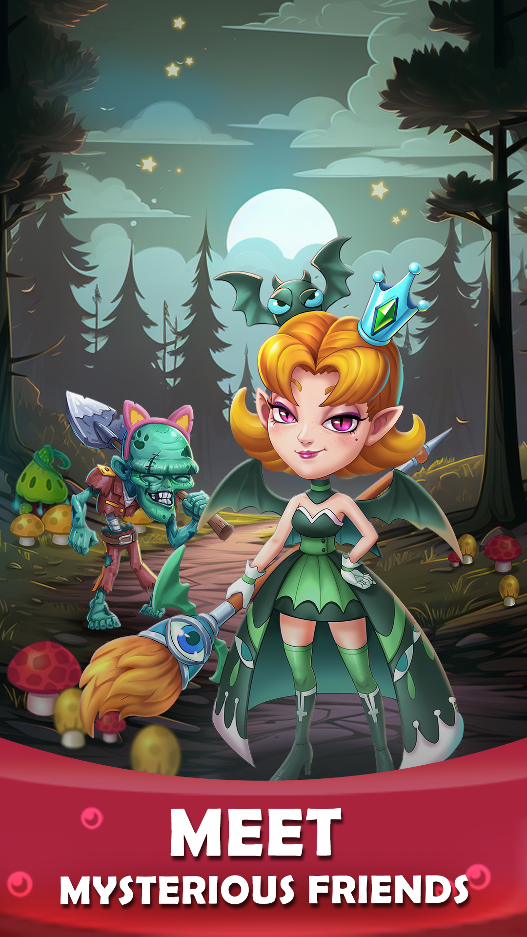 اسکرین شات 1 بازی Spookyville - Merge Game