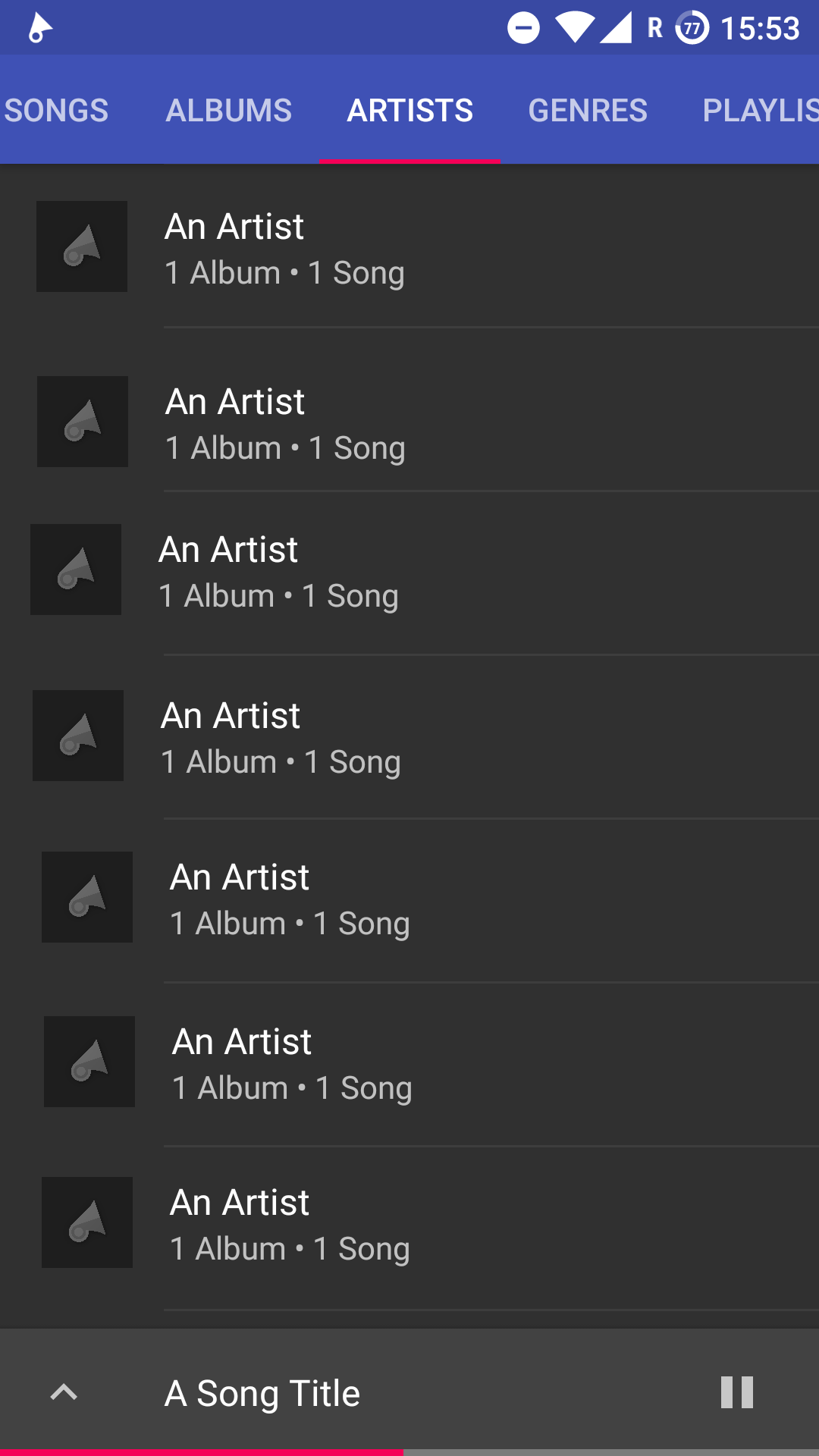 اسکرین شات 3 برنامه Vinyl Music Player