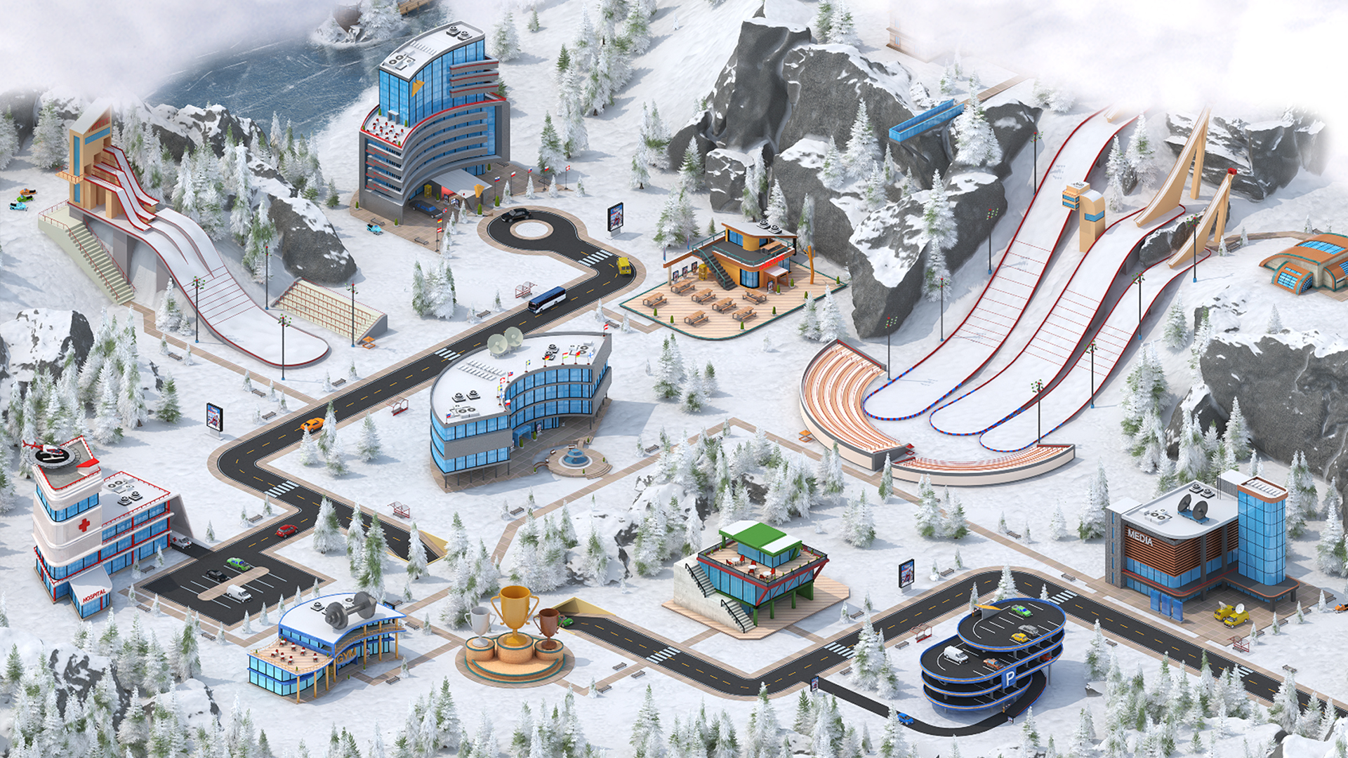 اسکرین شات 1 بازی Ski Jump Mania 3