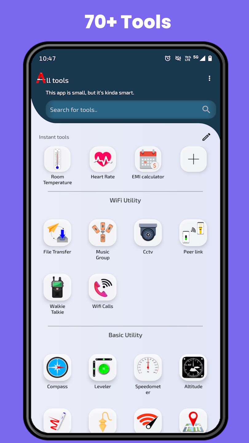اسکرین شات 1 برنامه All tools