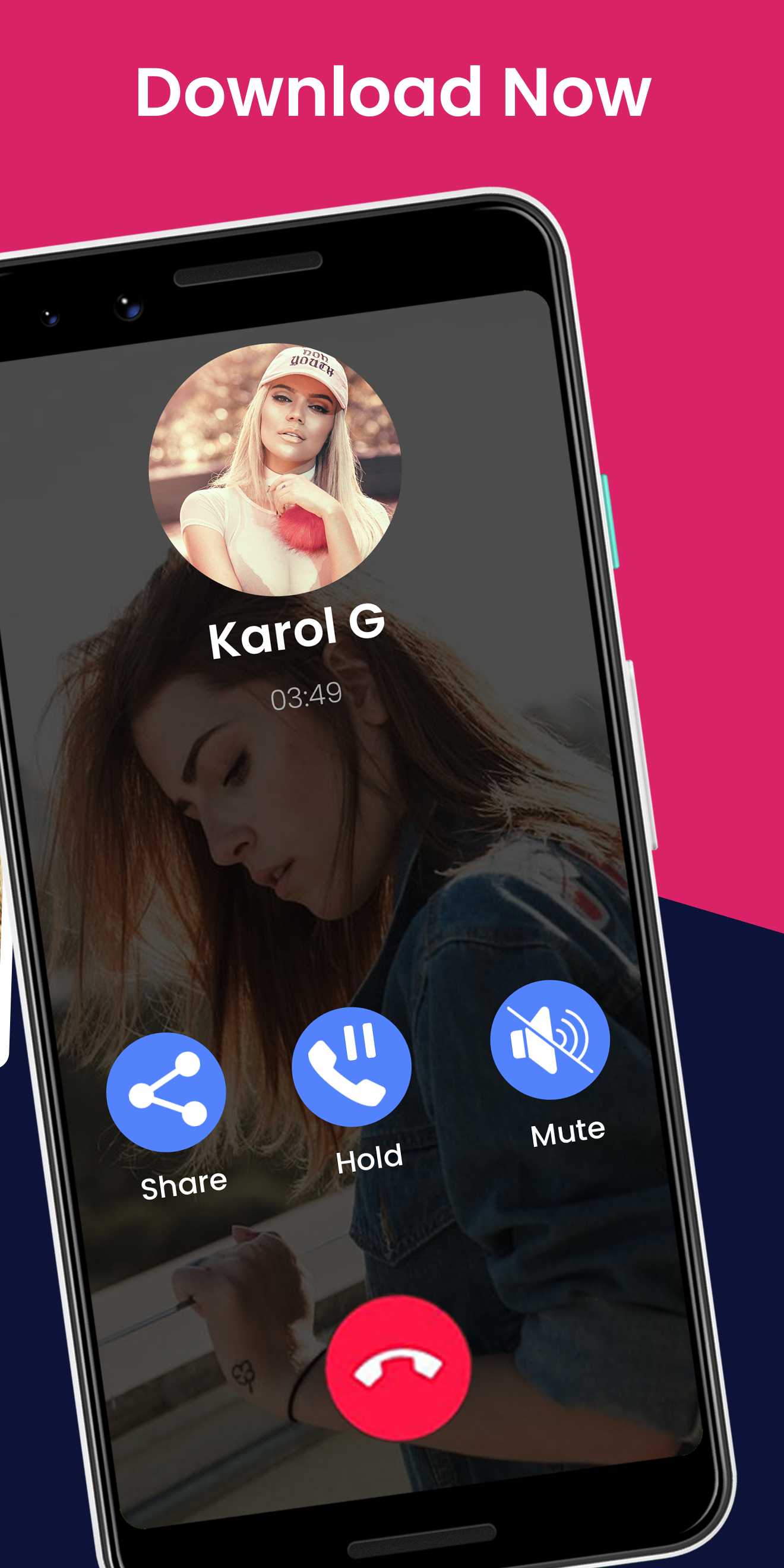 اسکرین شات 7 برنامه Karol G Fake Video Call & Chat