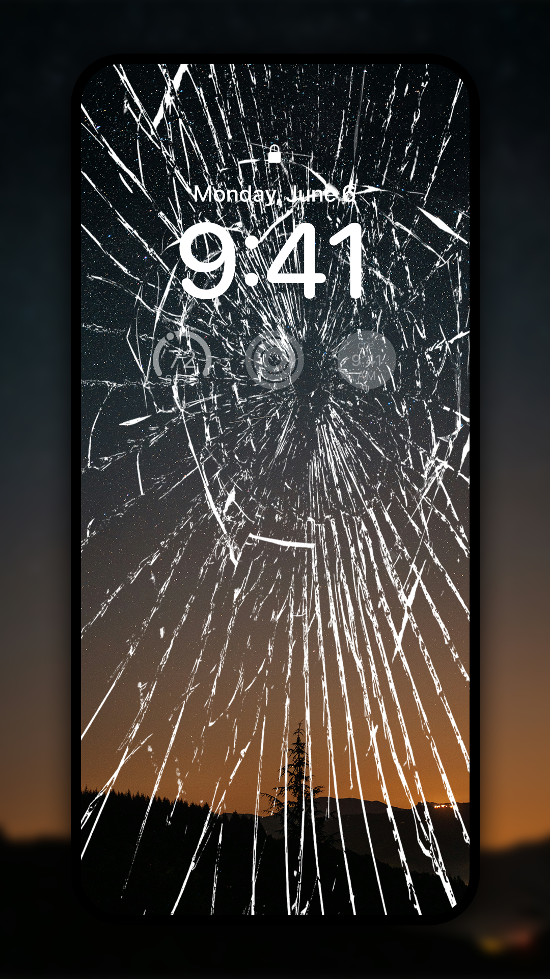 اسکرین شات 1 برنامه Broken Screen - Funny Sound