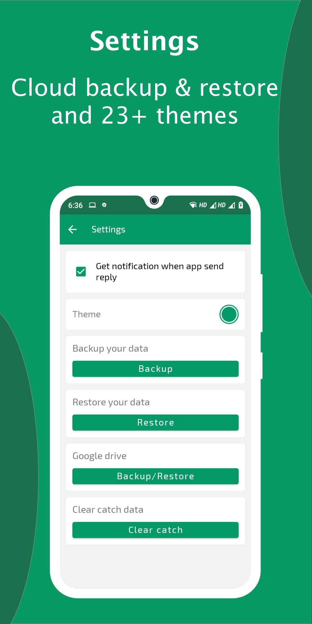 اسکرین شات 8 برنامه Auto Reply Chat Bot