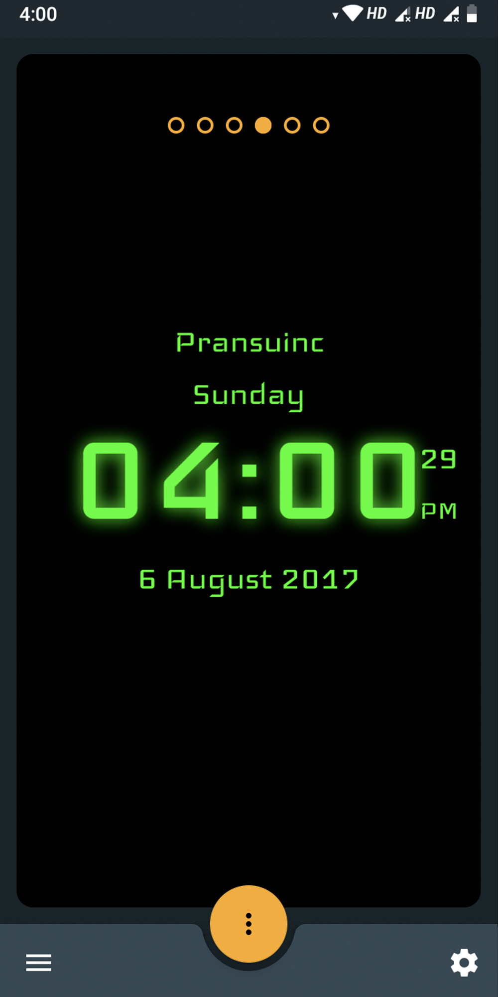 اسکرین شات 4 برنامه Digital Clock