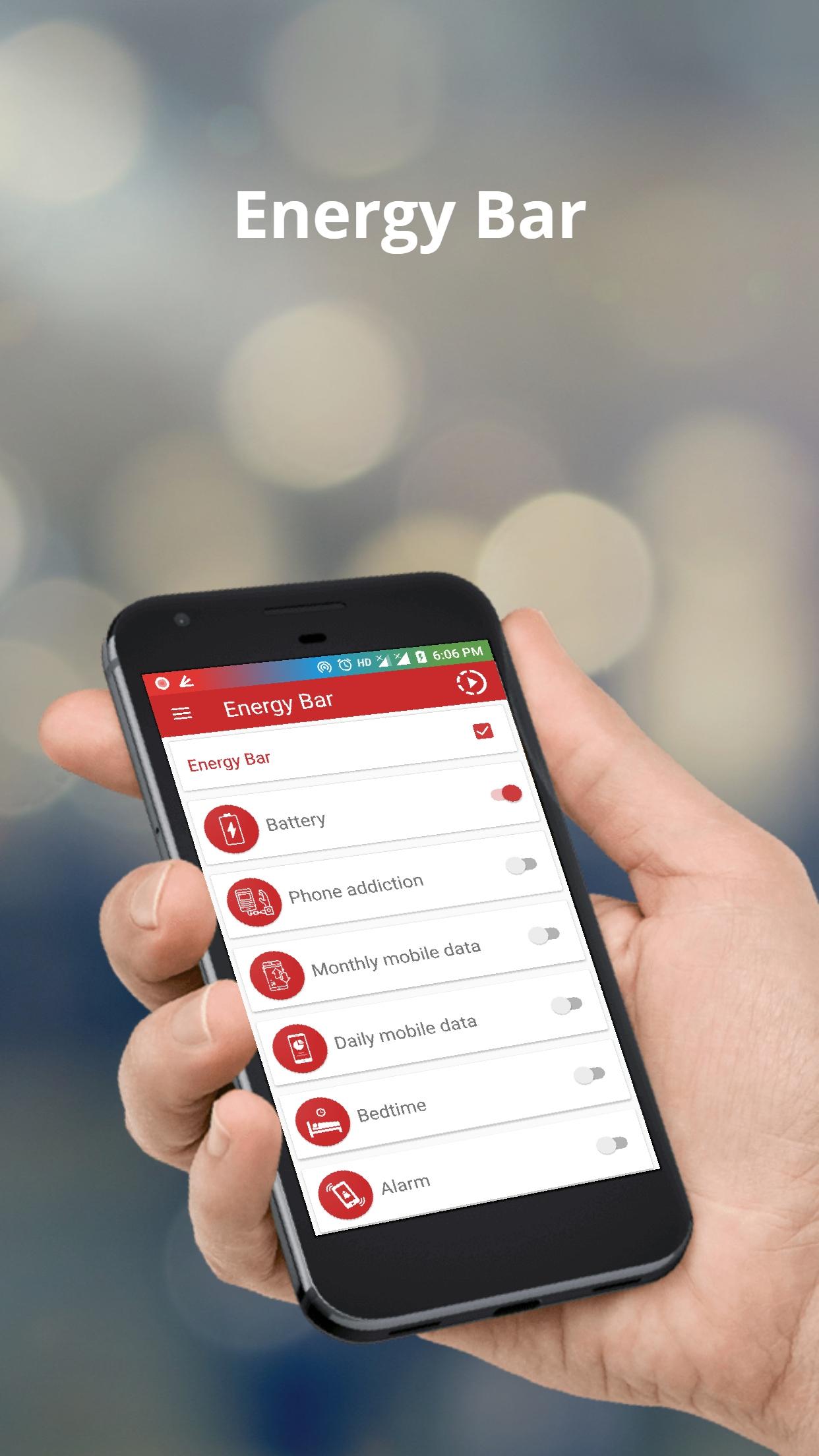 اسکرین شات 1 برنامه Energy Bar - Battery Indicator