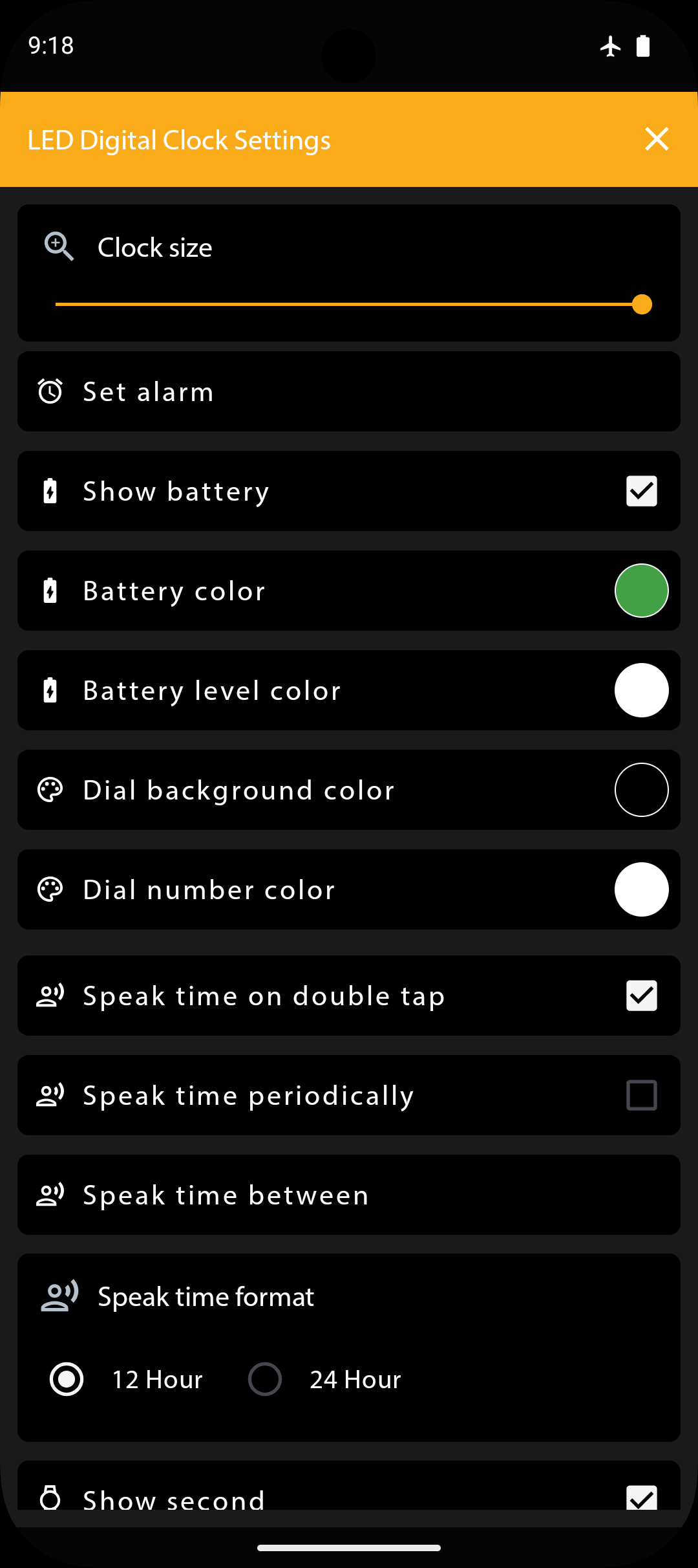 اسکرین شات 6 برنامه LED Digital Clock