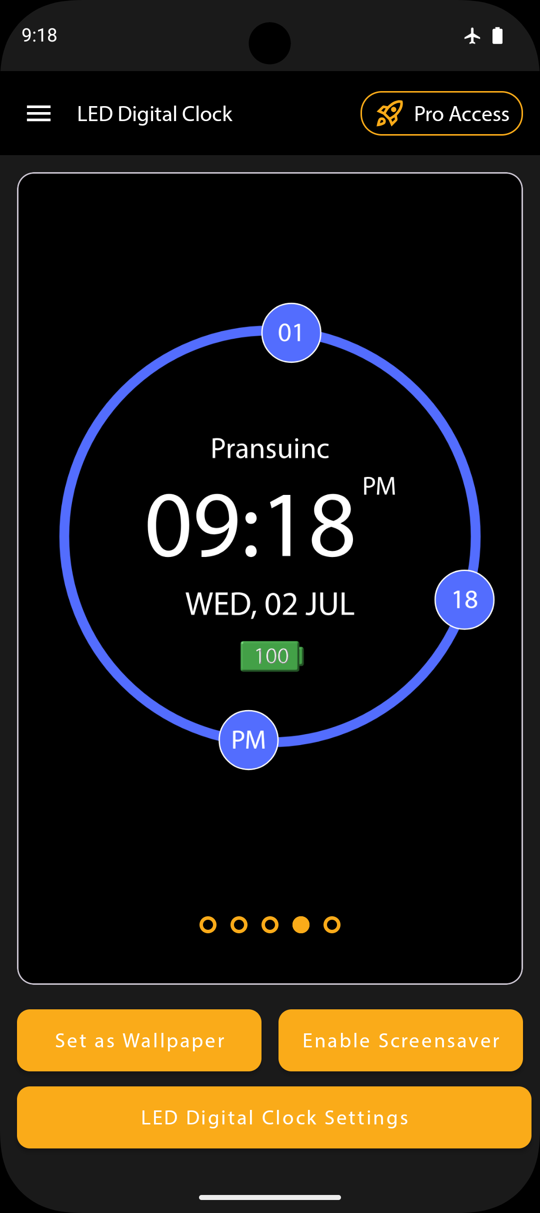 اسکرین شات 4 برنامه LED Digital Clock