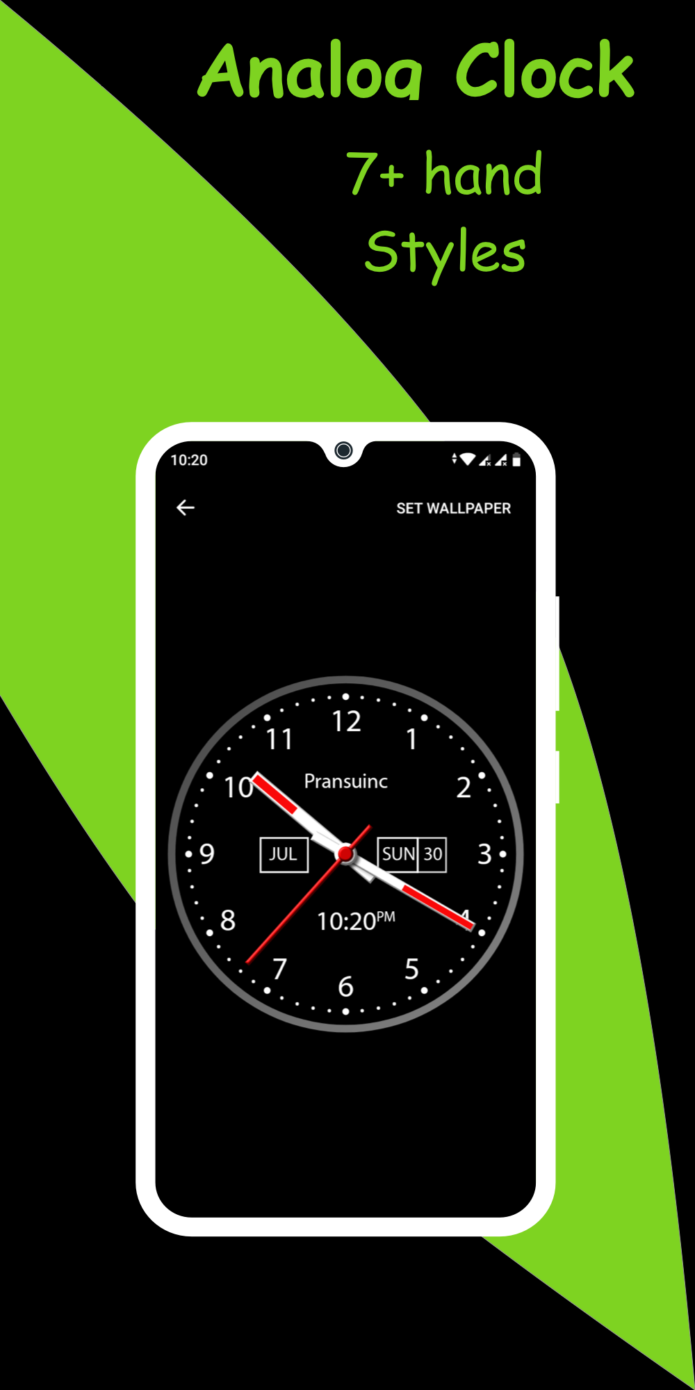 اسکرین شات 4 برنامه Smart Night Clock - Wallpaper