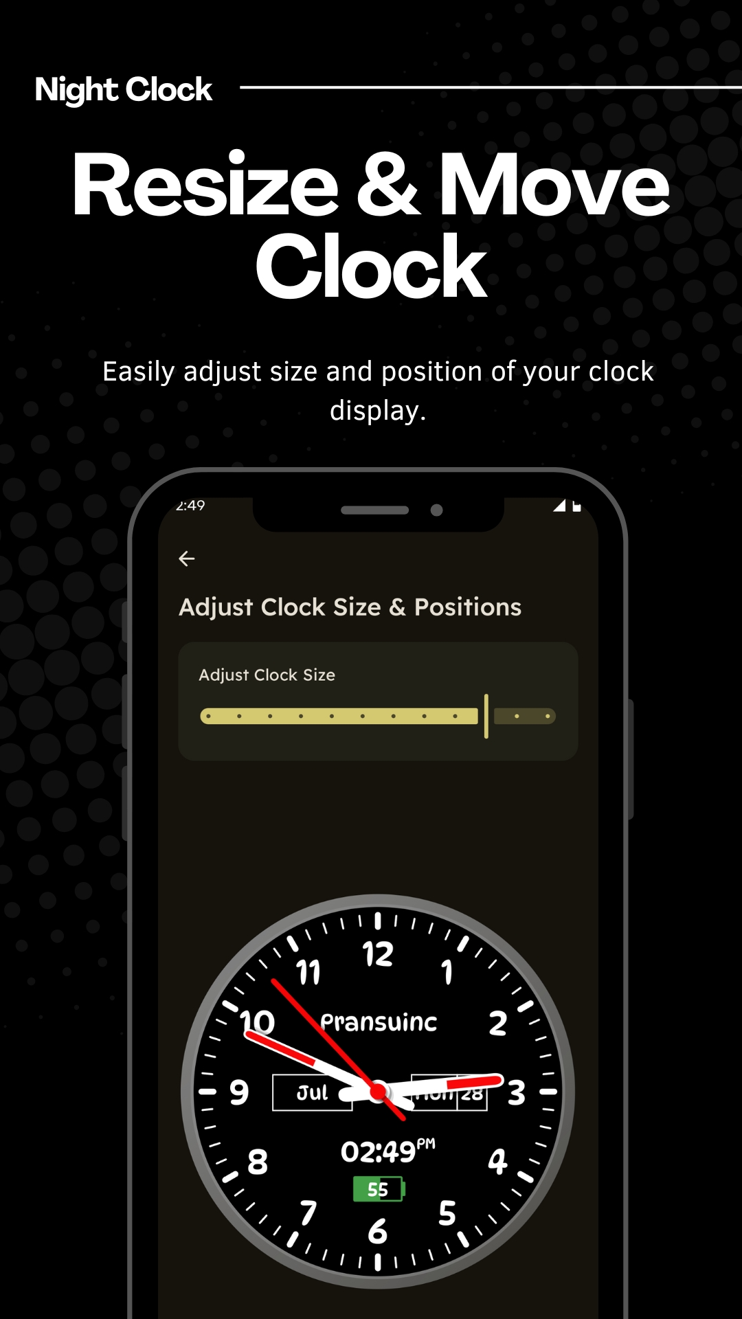 اسکرین شات 7 برنامه Night Clock