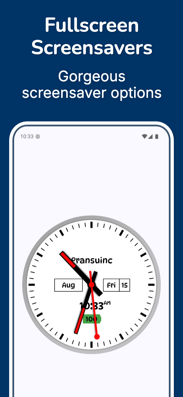 اسکرین شات 4 برنامه Swiss Clock