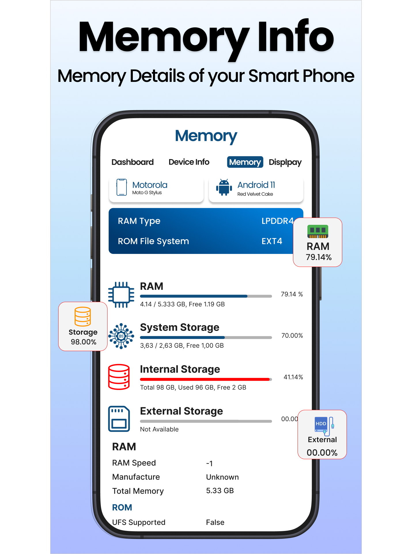 اسکرین شات 3 برنامه Device Info: Hardware & WiFi