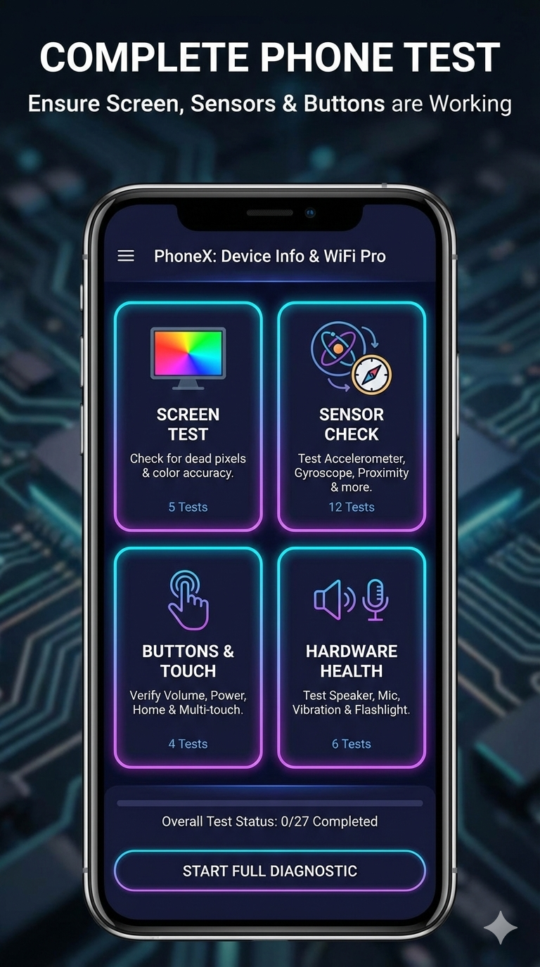 اسکرین شات 2 برنامه Device Info: Hardware & WiFi