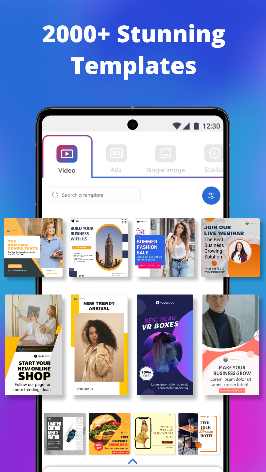 اسکرین شات 5 برنامه AI Social Post, Reel Maker