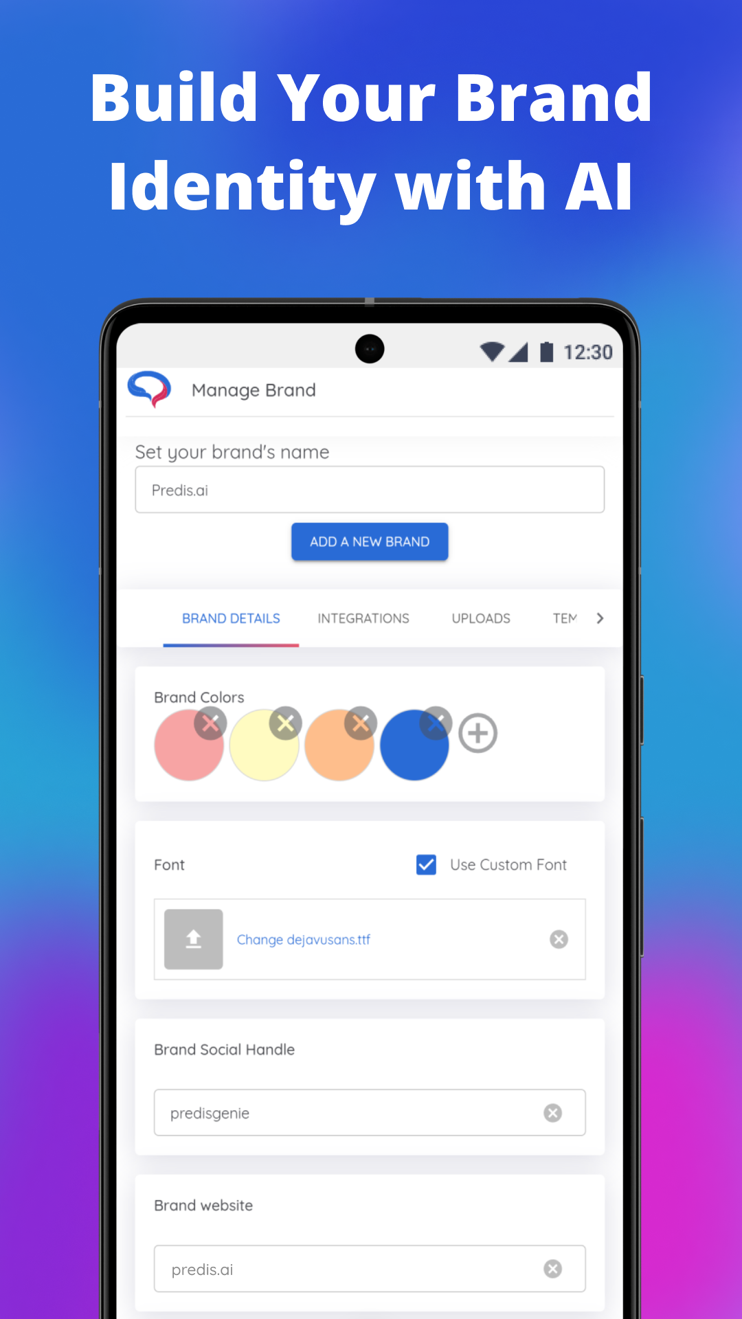 اسکرین شات 1 برنامه AI Social Post, Reel Maker