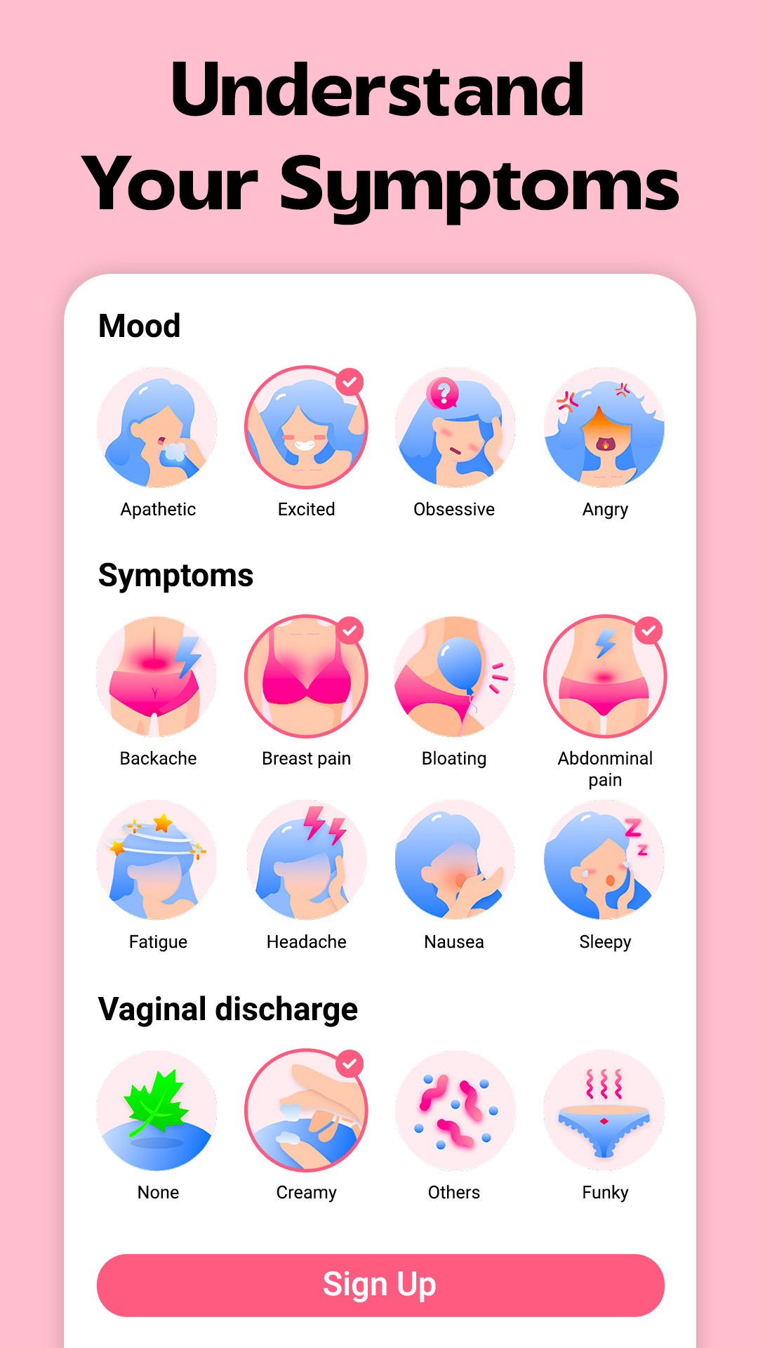 اسکرین شات 4 برنامه AccuPeriod Ovulation Tracker