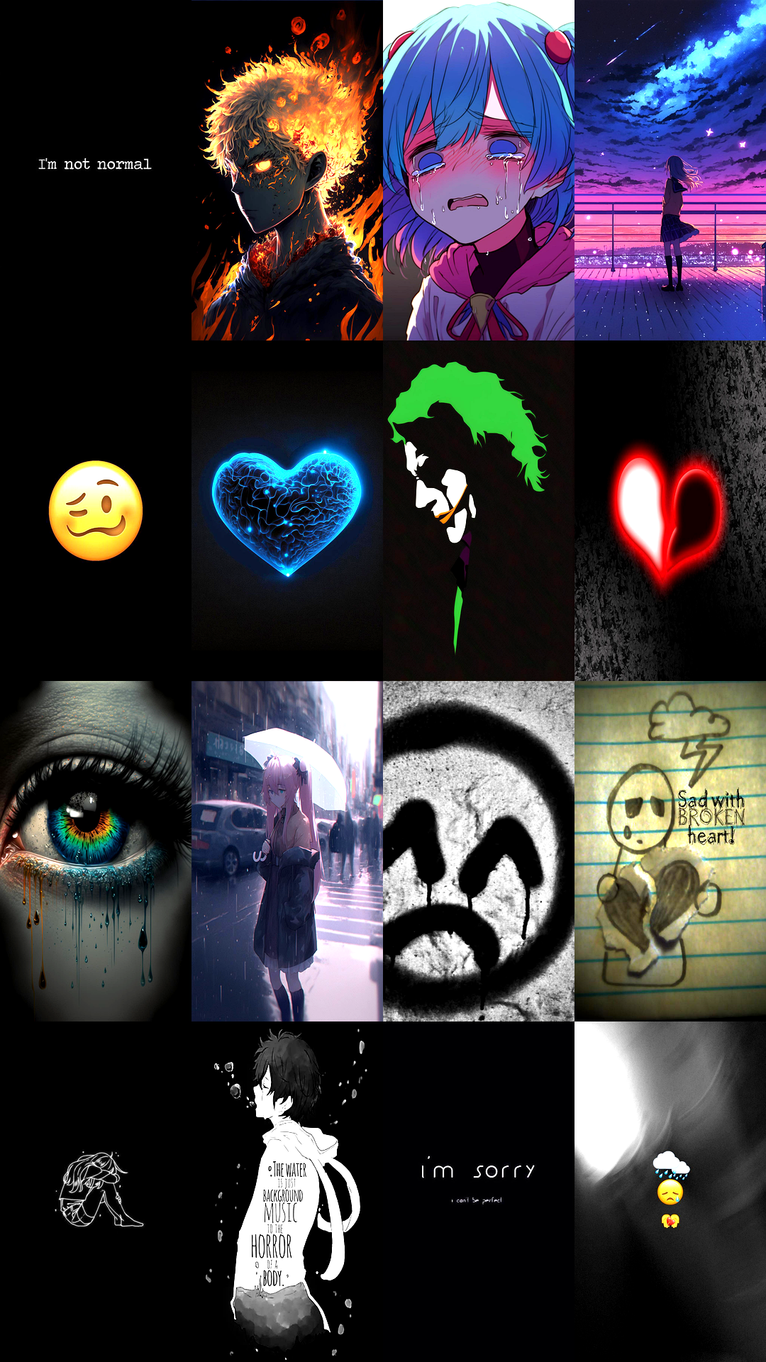 اسکرین شات 8 برنامه Sad Wallpaper HD