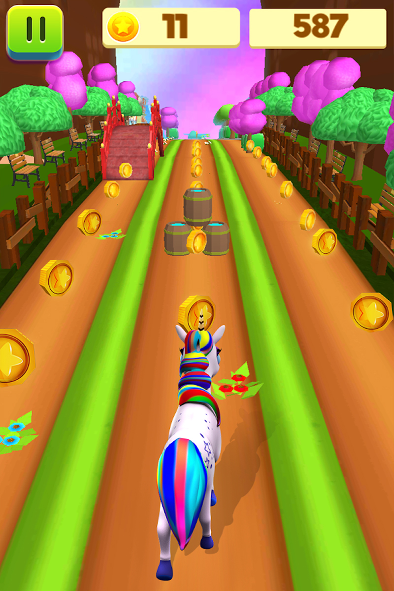 اسکرین شات 6 بازی Unicorn Run Pony Running Games