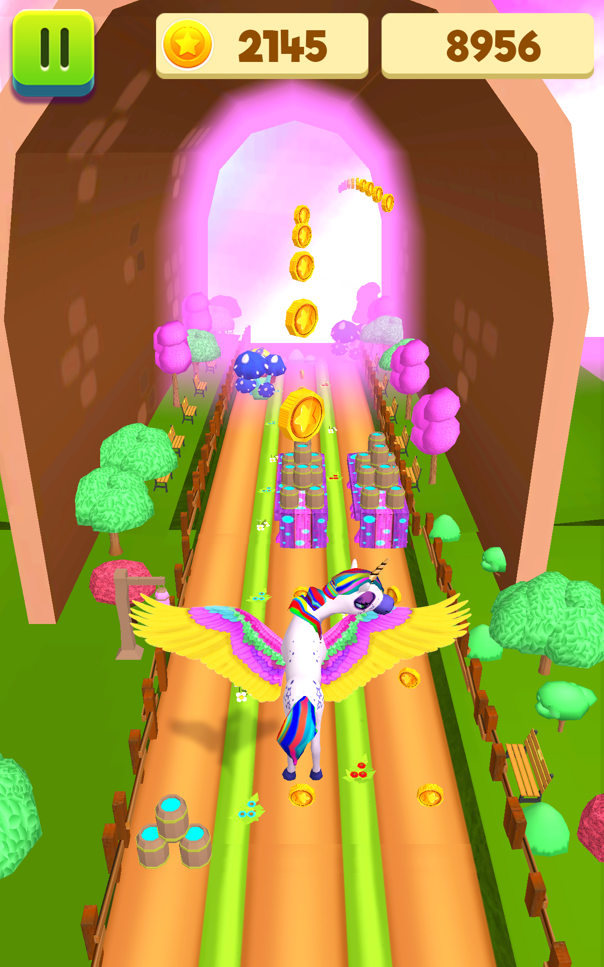 اسکرین شات 2 بازی Unicorn Run Pony Running Games