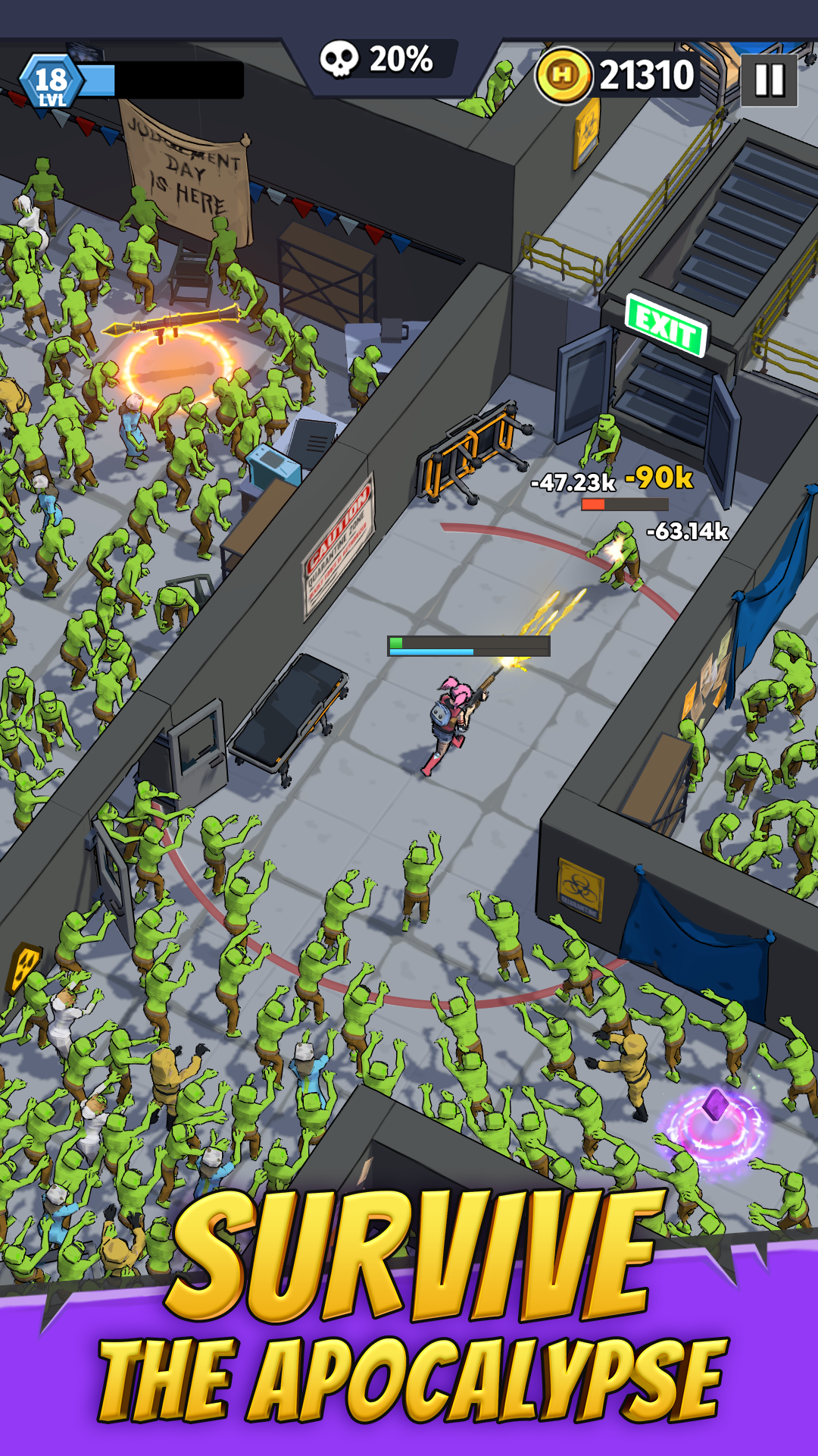 اسکرین شات 4 بازی Last Hero: Shooter vs. Horde