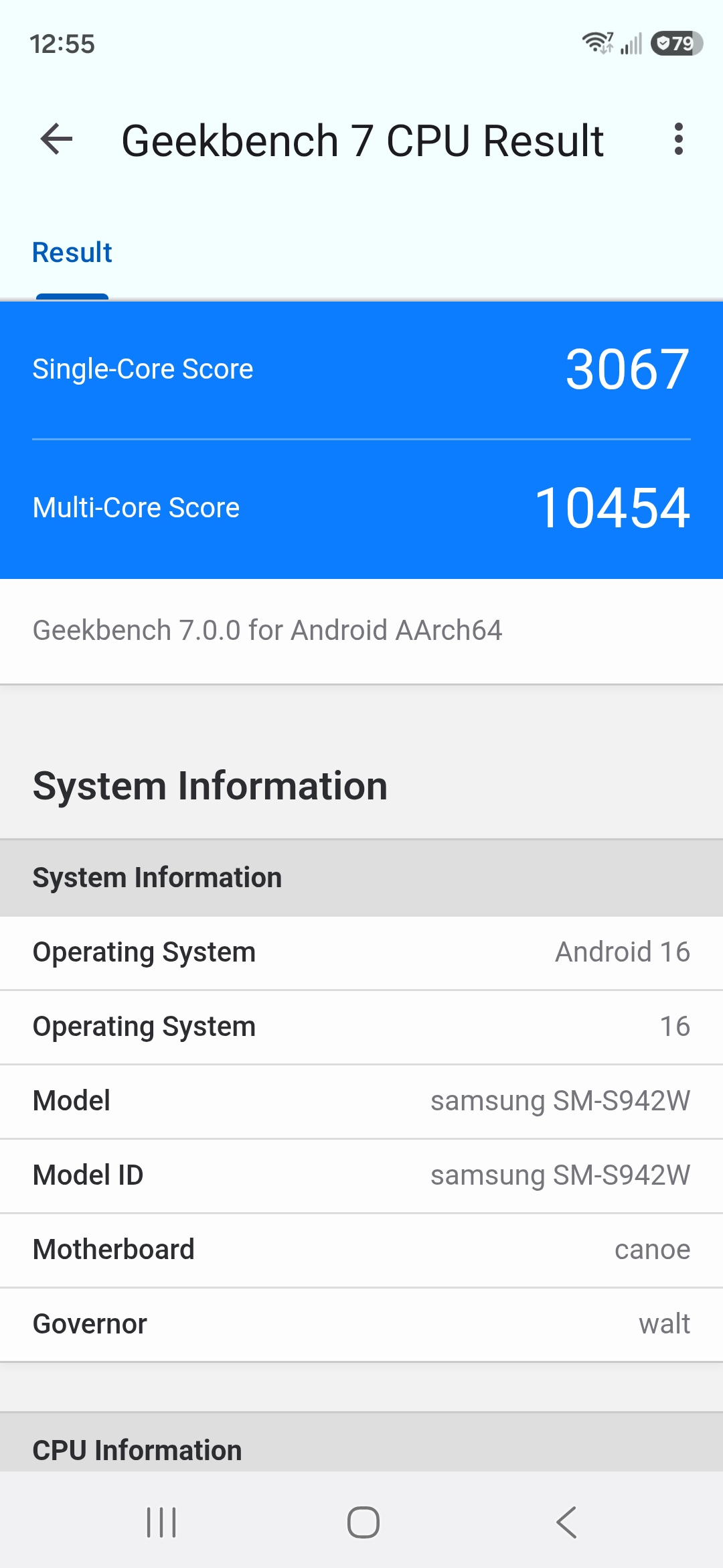 اسکرین شات 2 برنامه Geekbench 7