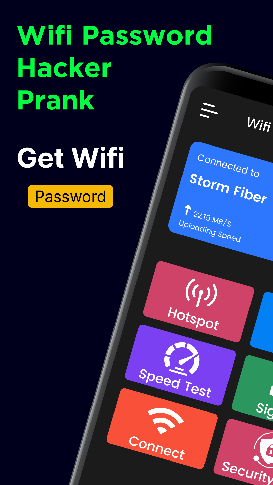 اسکرین شات 1 برنامه WiFi Password Hacker Prank