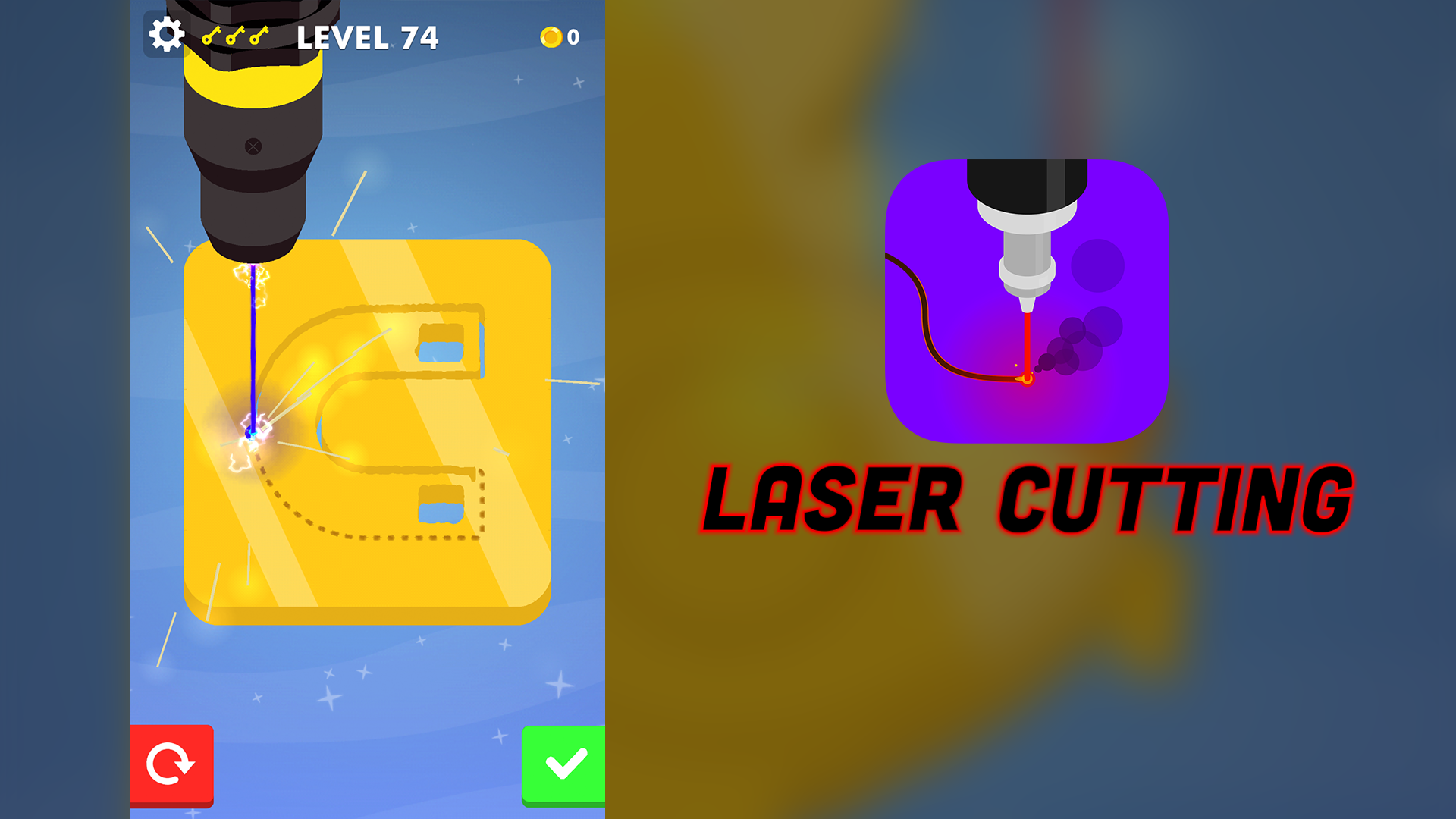 اسکرین شات 6 بازی Laser Cutting - Precision Game