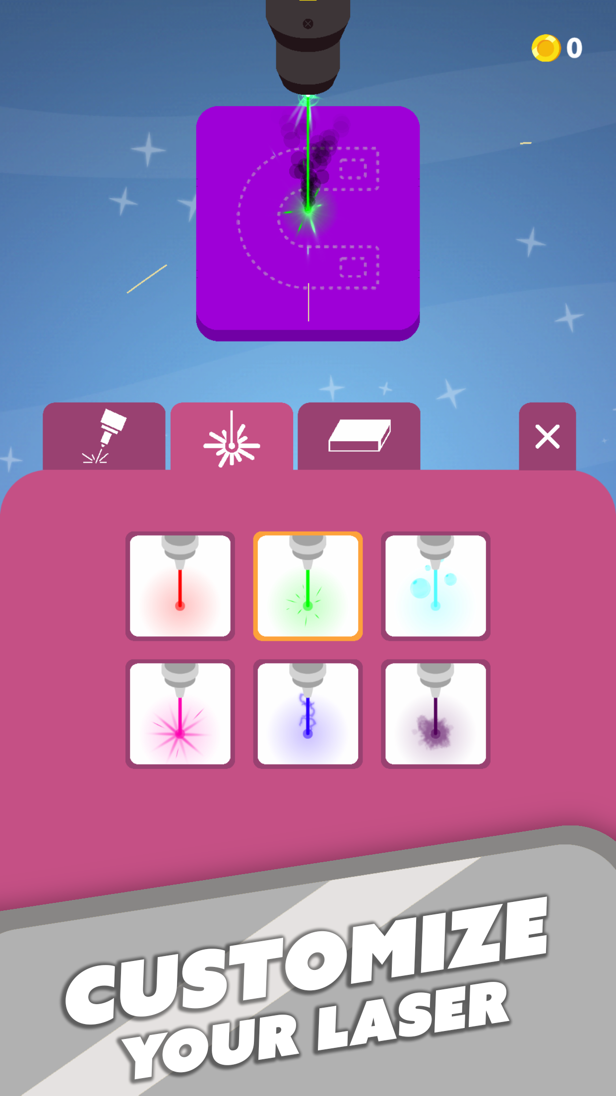 اسکرین شات 3 بازی Laser Cutting - Precision Game